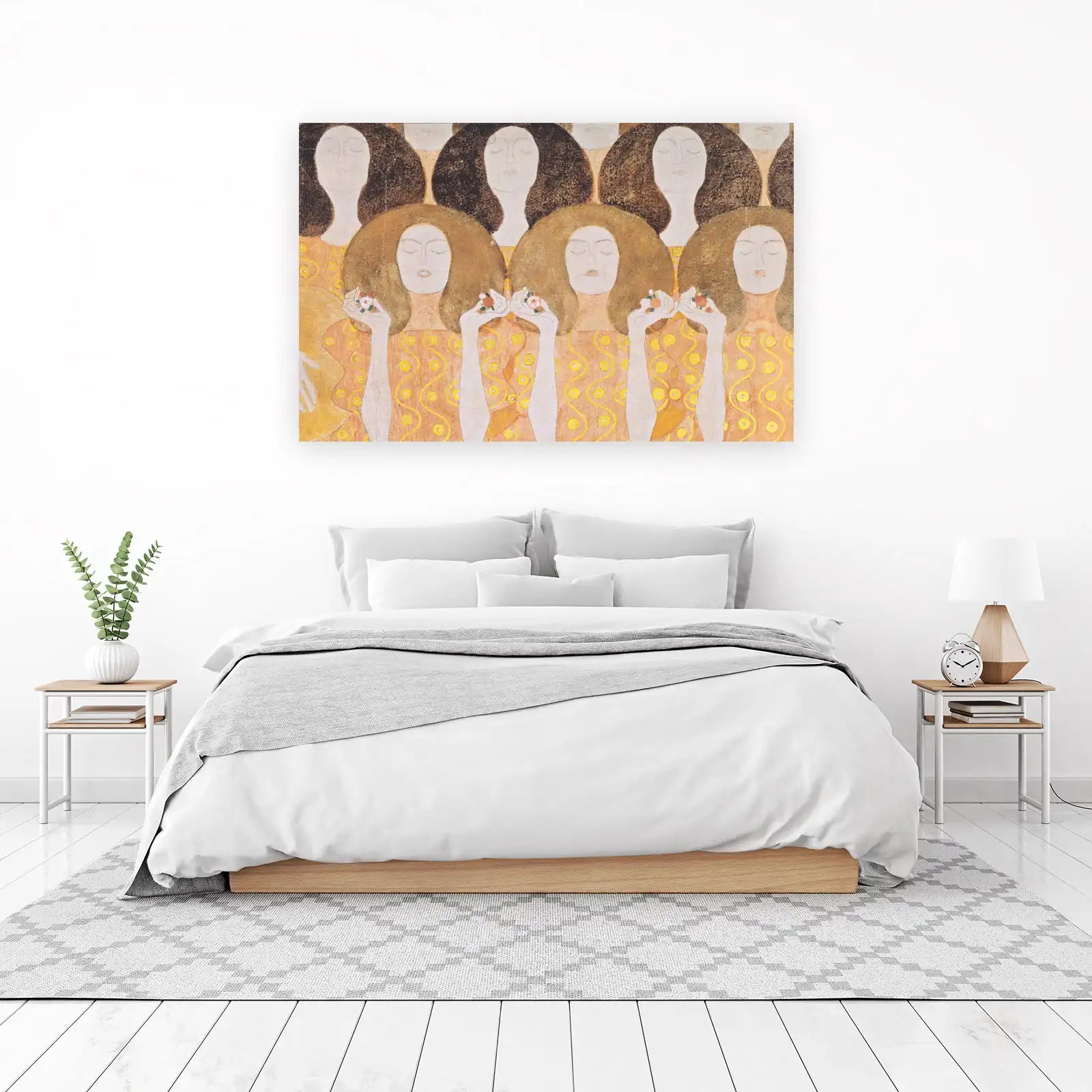 Art Nouveau Women Floral Dream Wall Art