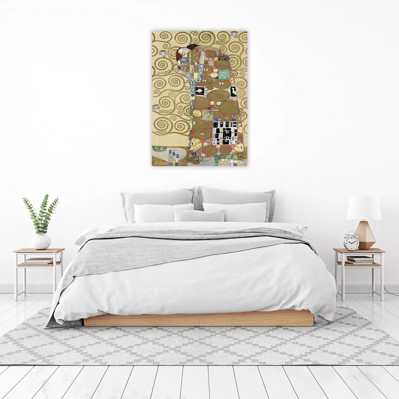 Klimt The Kiss Love Embrace Wall Art