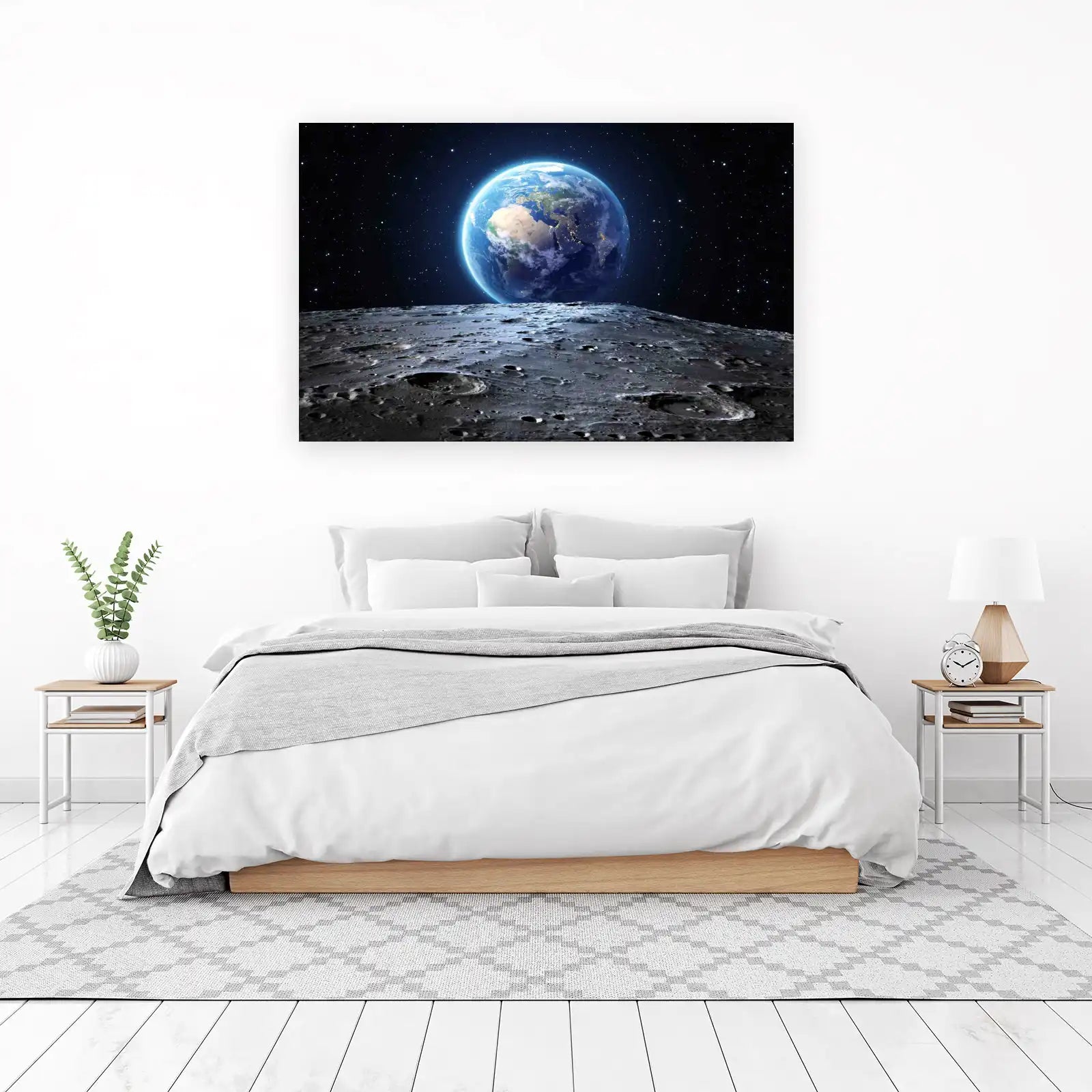 Earthrise from Moon Cosmic View Wall Art