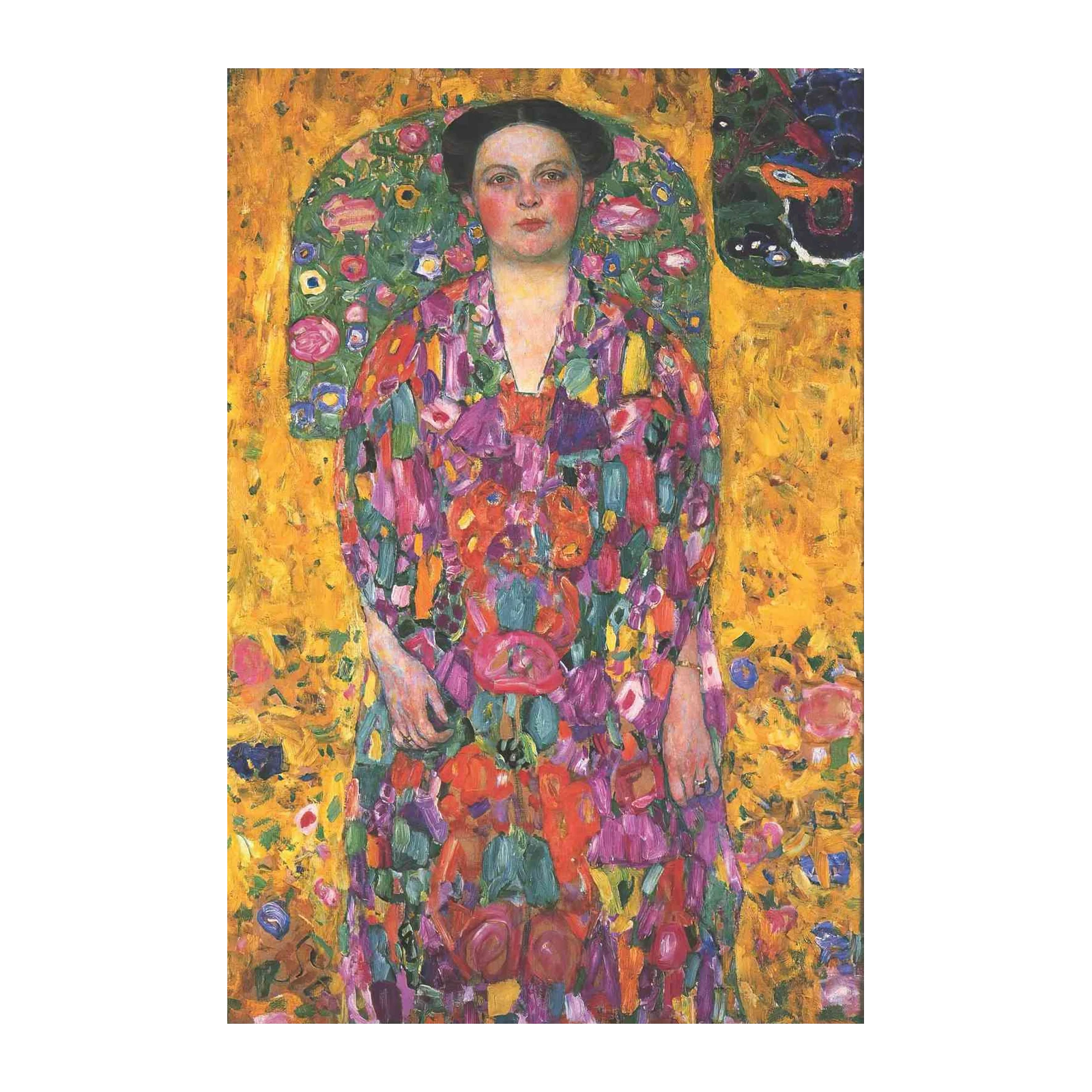 Vibrant Floral Portrait Wall Art