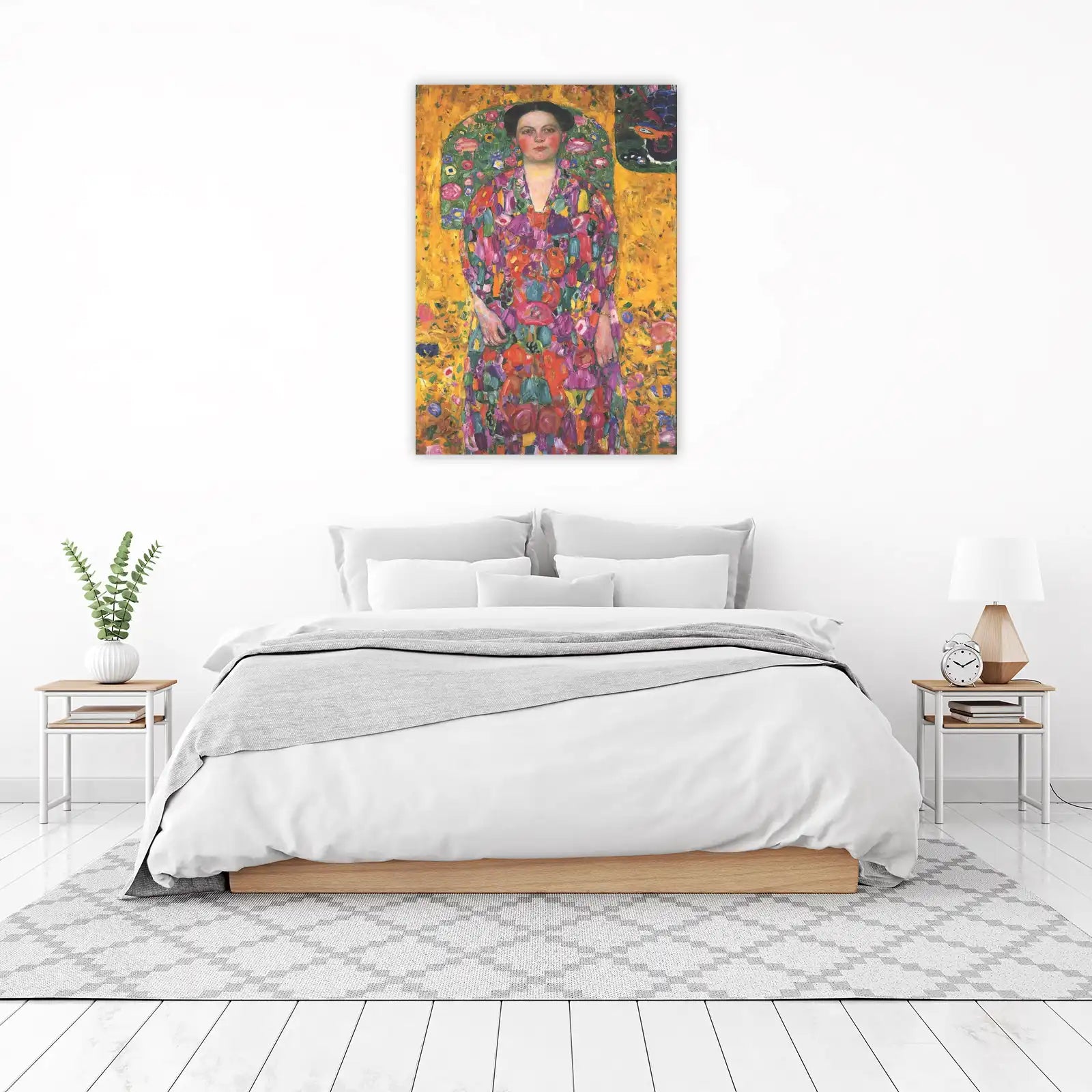 Vibrant Floral Portrait Wall Art