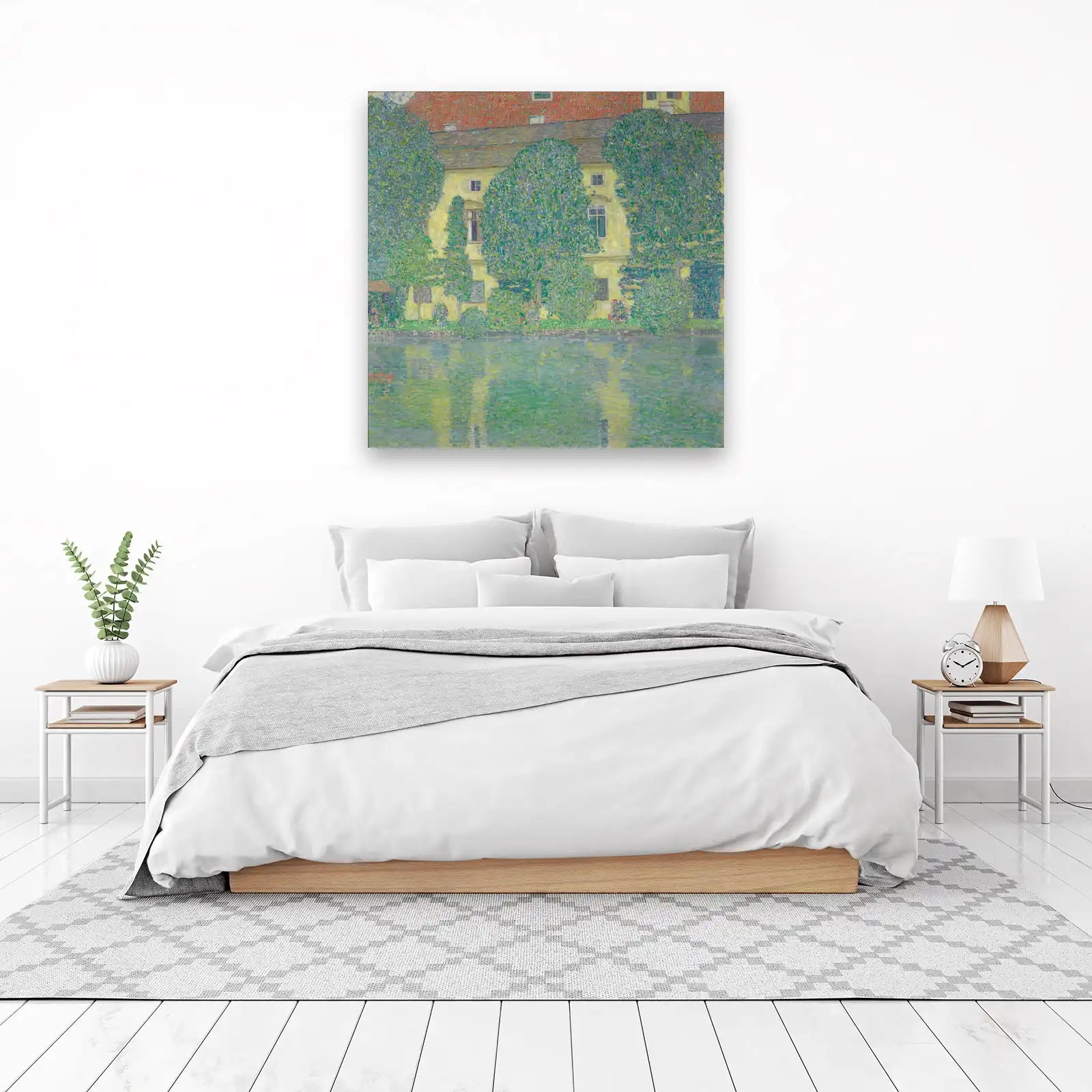 Vibrant Garden House Reflections Wall Art