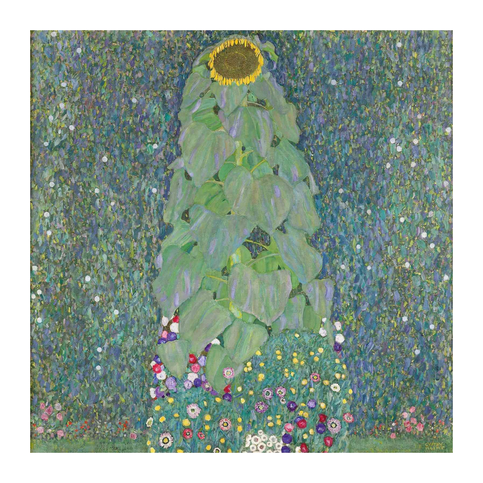 Klimt Sunflower Garden "Flower Garden" Wall Art