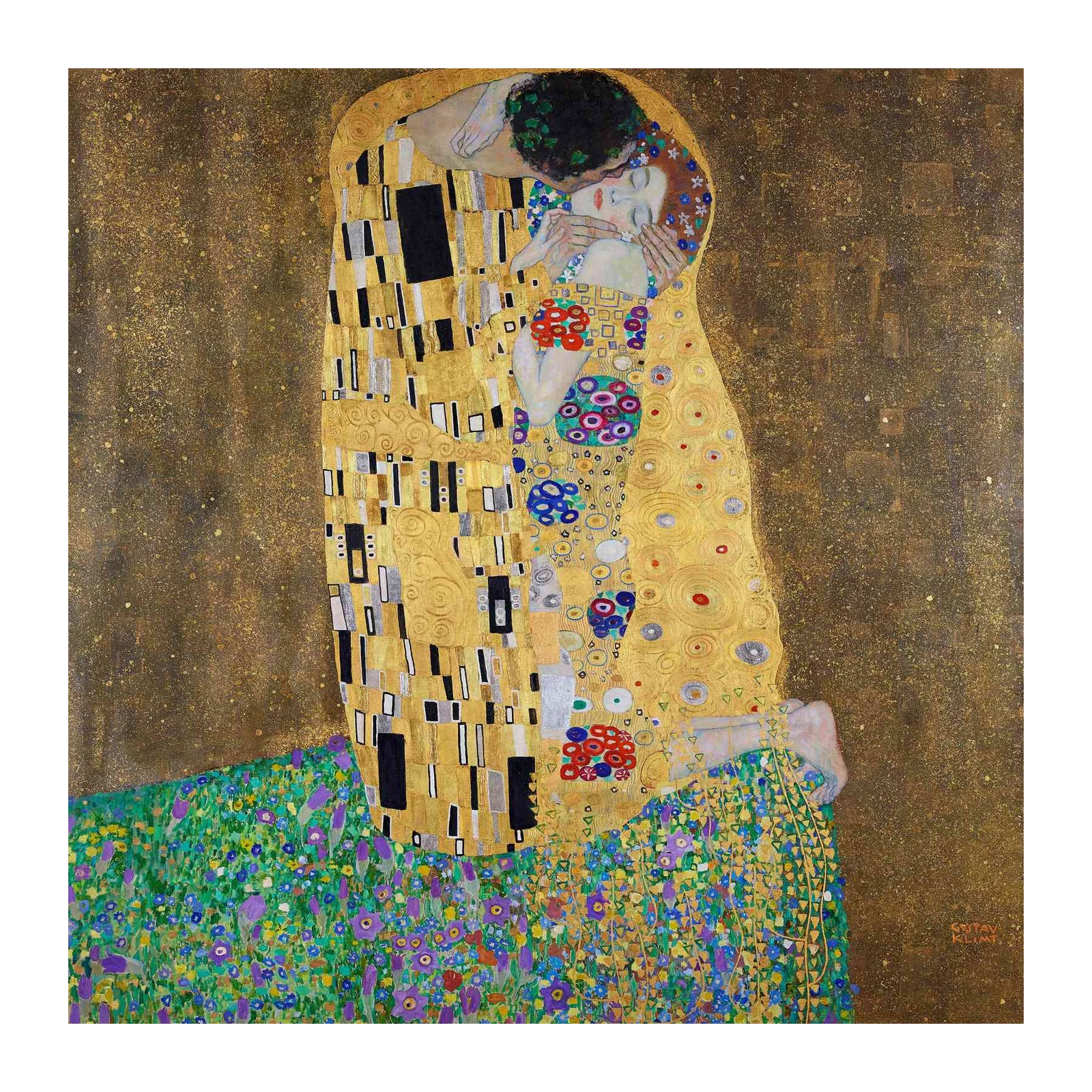 Gustav Klimt The Kiss Wall Art Wall Art