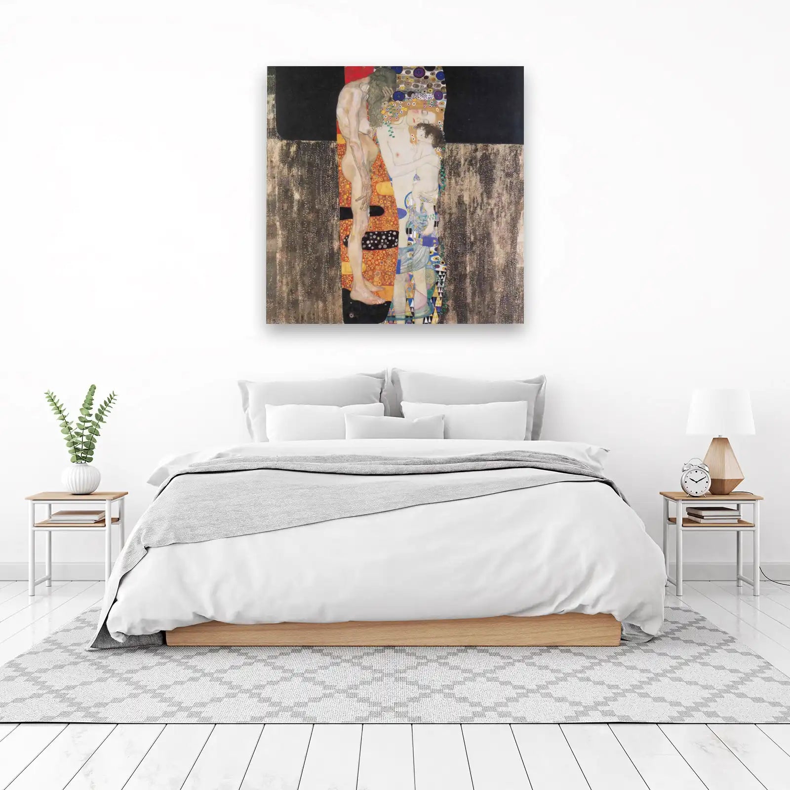 Klimt's Embrace: The Three Ages of Woman Wall Art