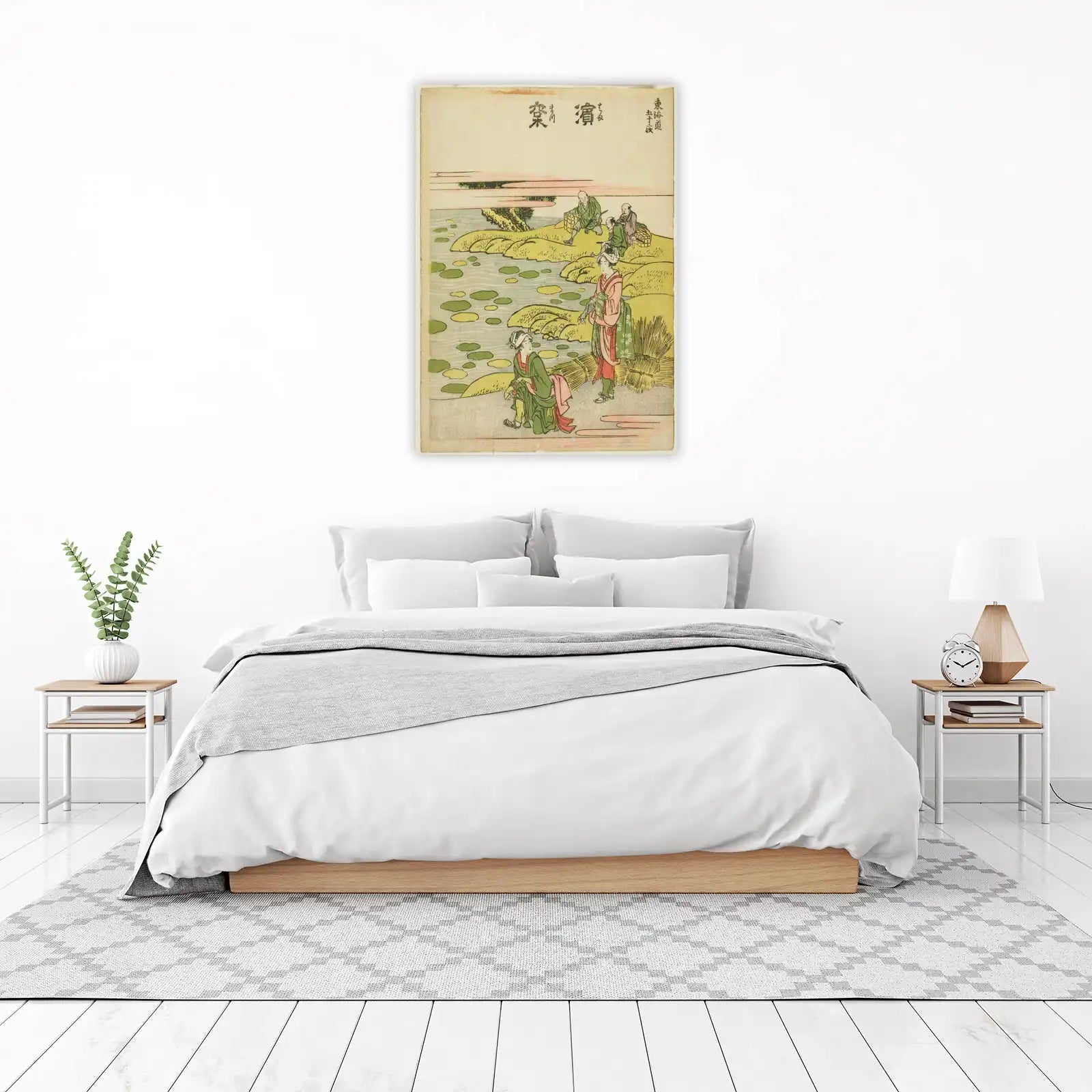 Serene Japanese River Scene Wall Art