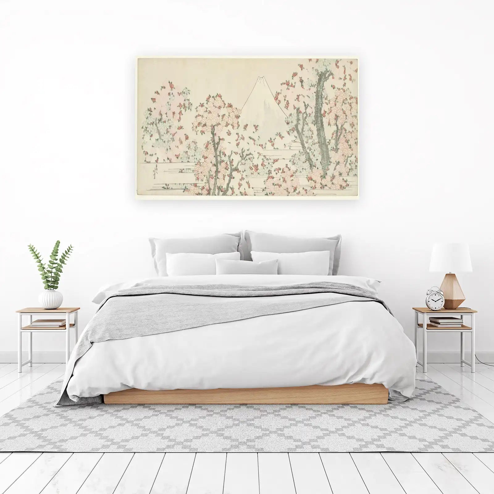 Mount Fuji Cherry Blossom Wall Art