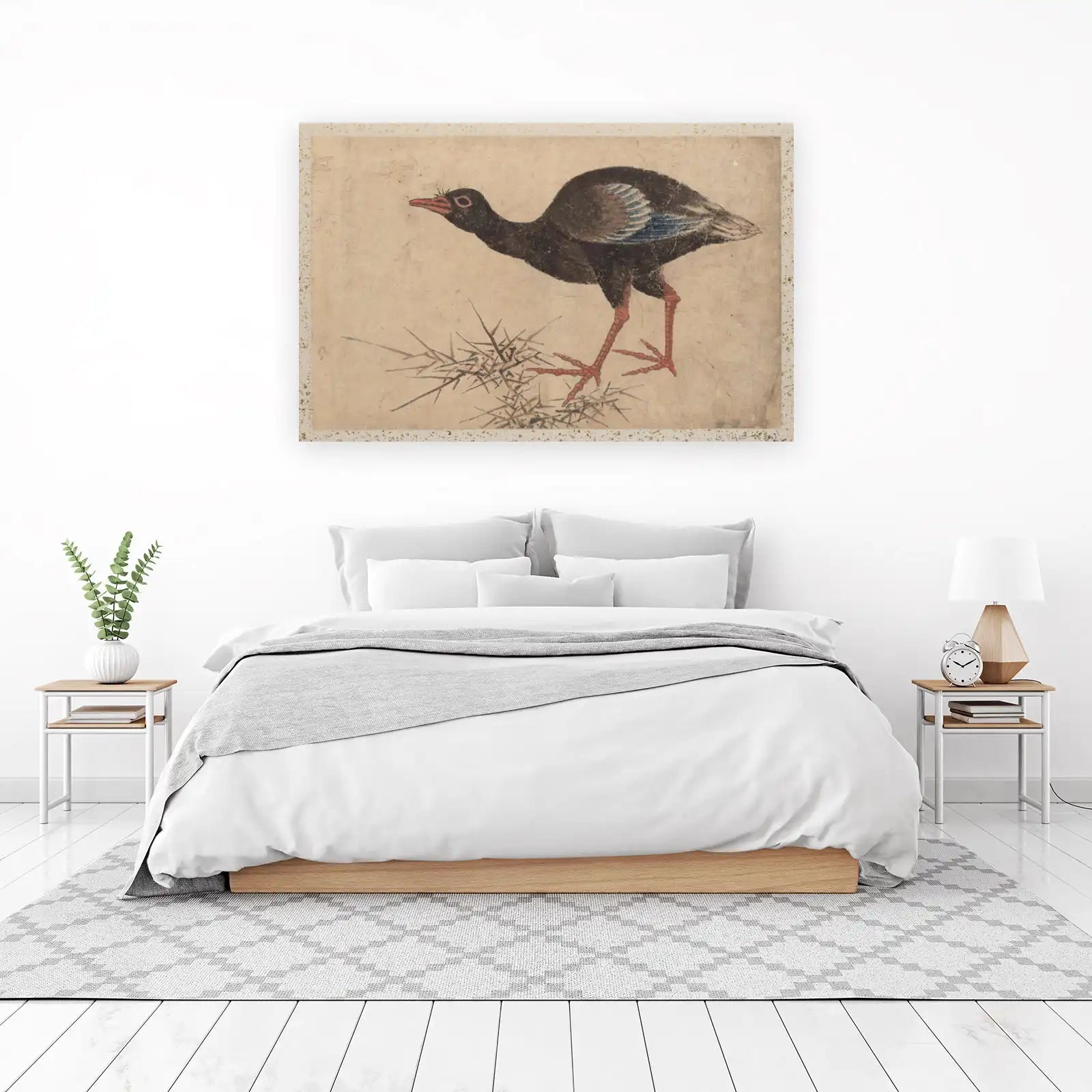 Antique Bird Art Print Wall Art