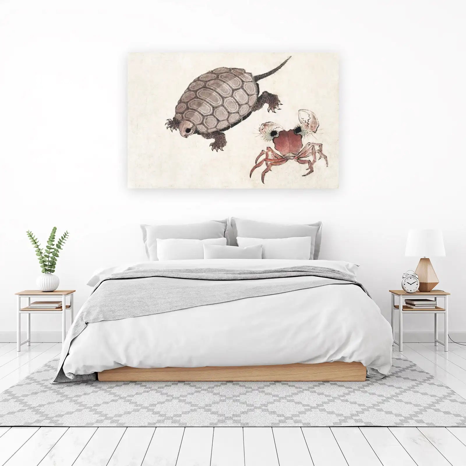 Japanese Turtle & Crab Art Wall Art