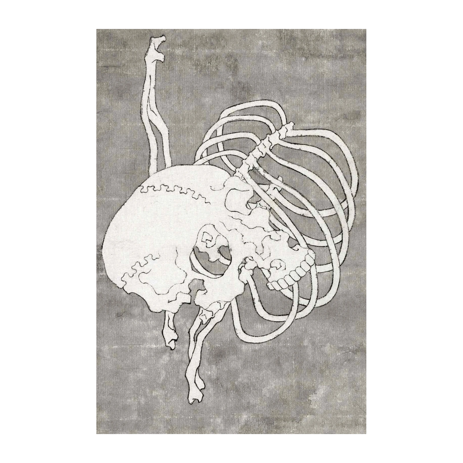 Abstract Skeleton Rib Cage Wall Art
