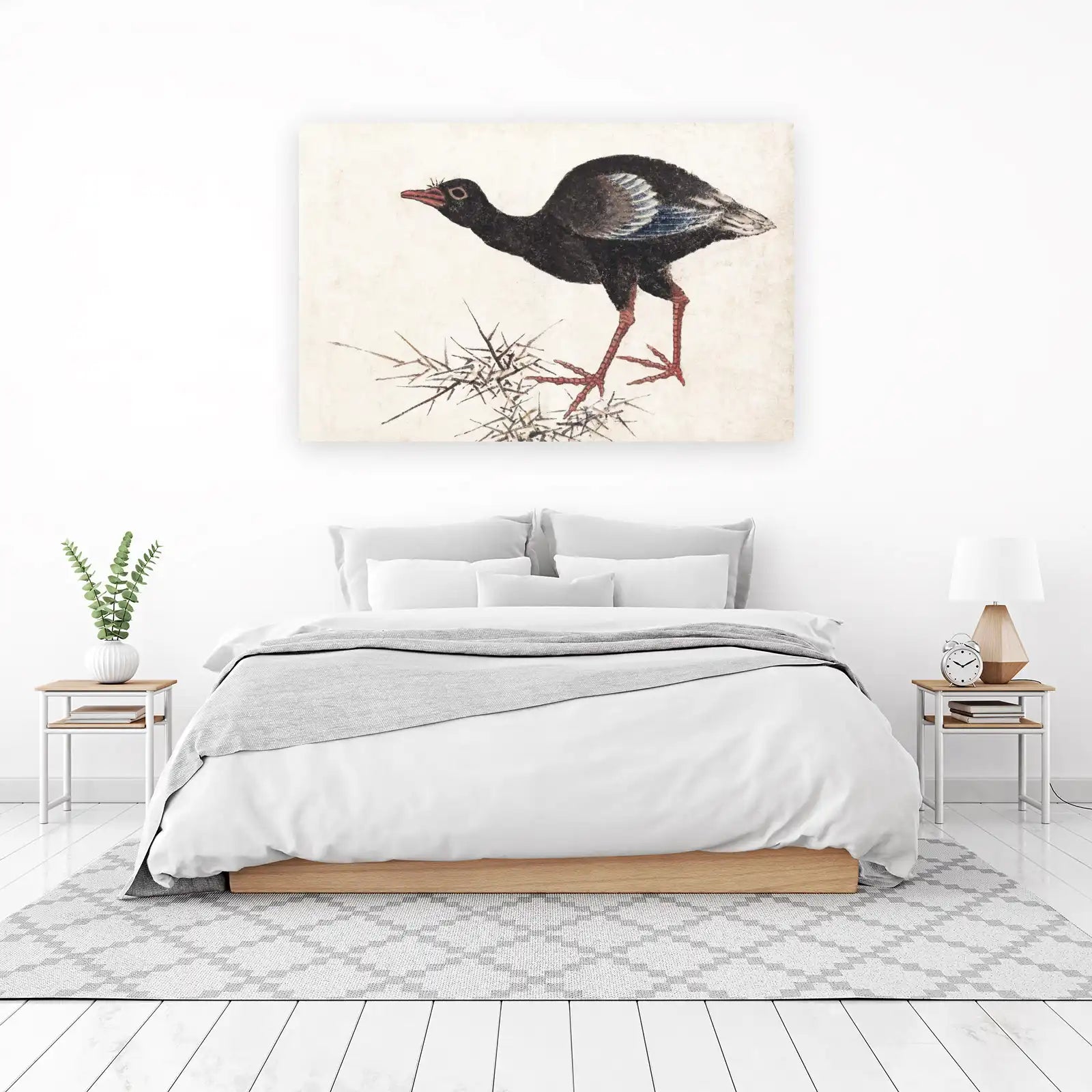 Vintage Bird Art: Textured Waterfowl Wall Art