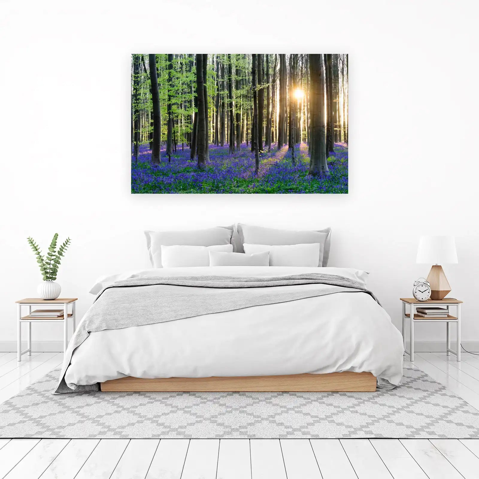 Enchanting Bluebell Forest Wall Art Wall Art