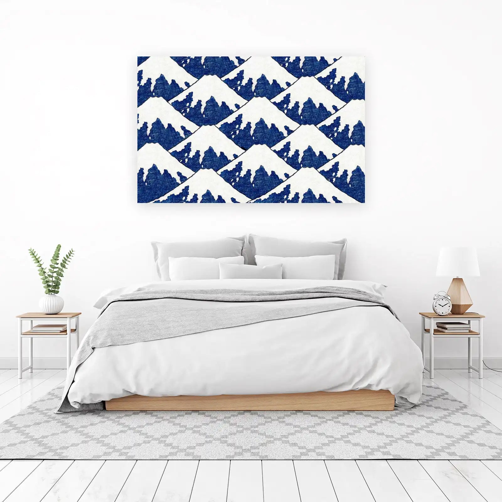 Majestic Blue Mountain Scenery Wall Art