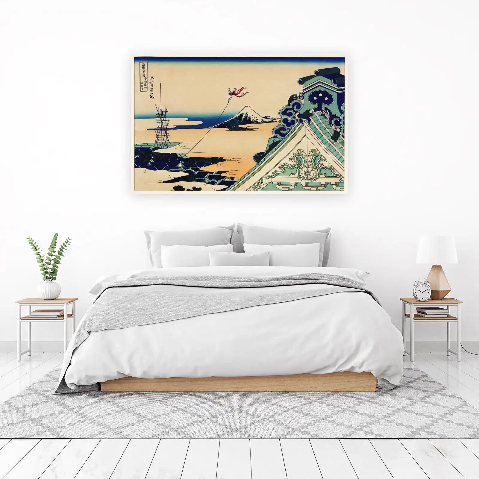 Mount Fuji & Kite Wall Art | Japanese Art