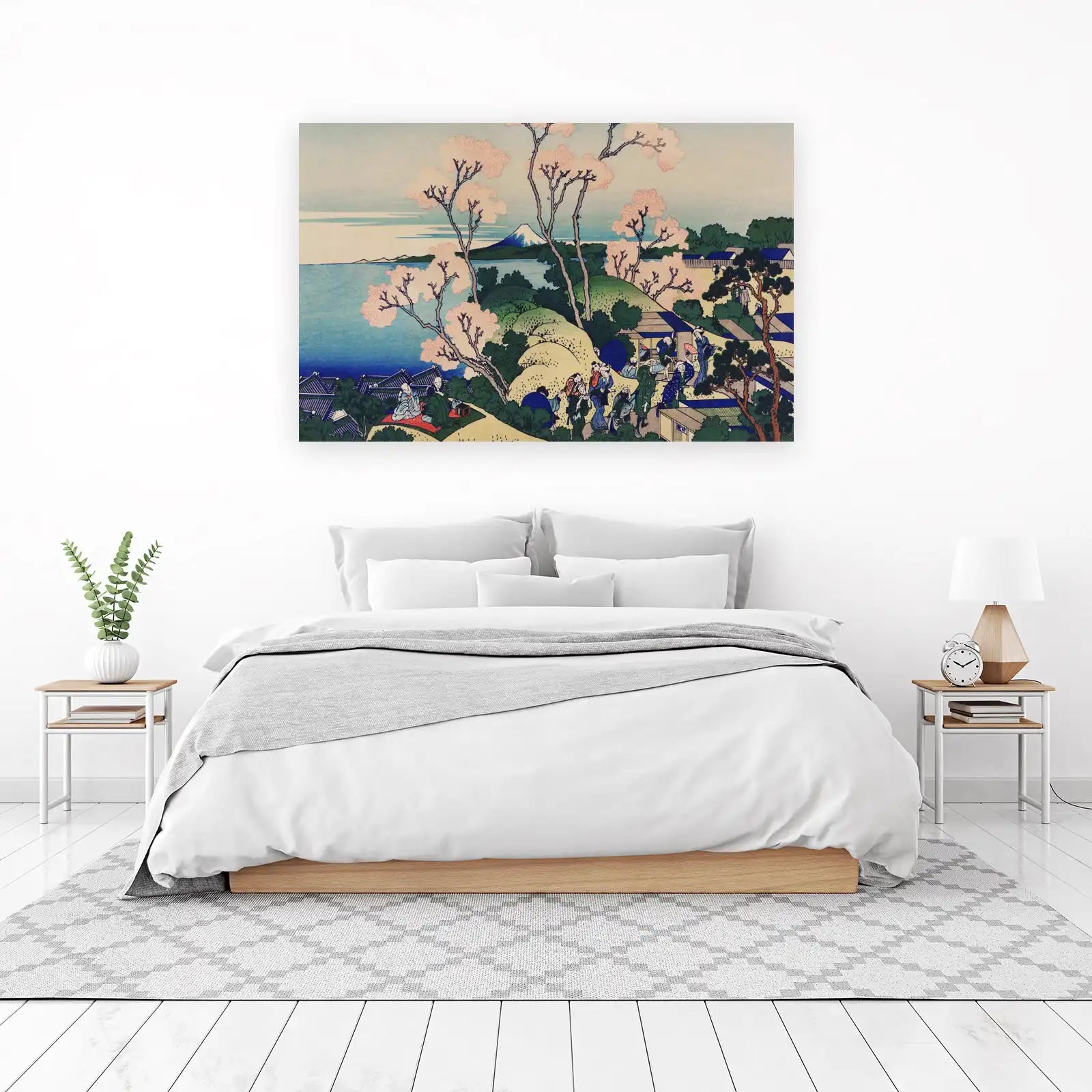 Japanese Cherry Blossom Mount Fuji Wall Art