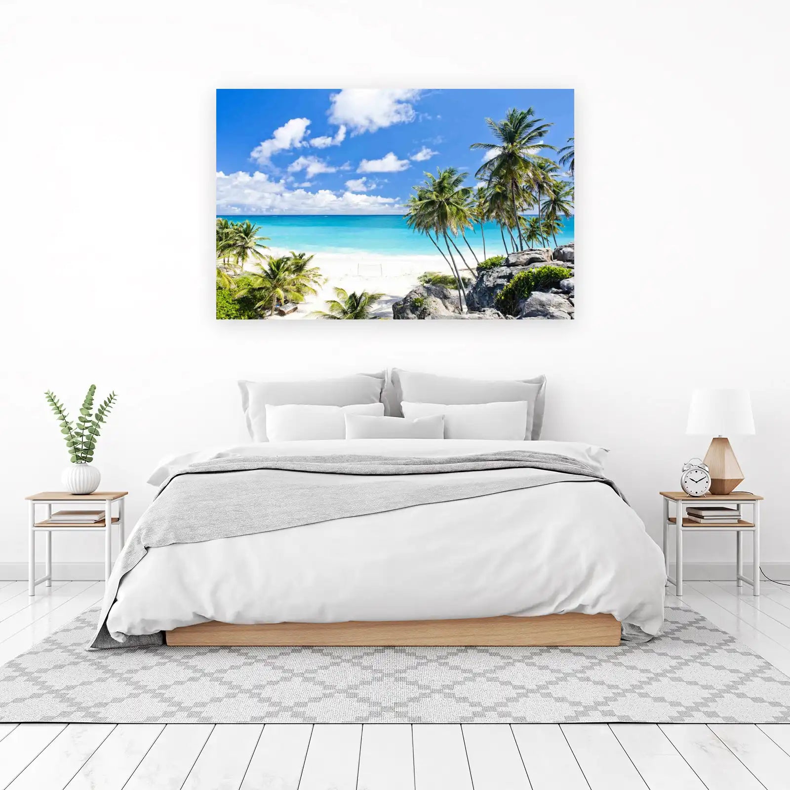 Tropical Paradise Palm Beach Wall Art