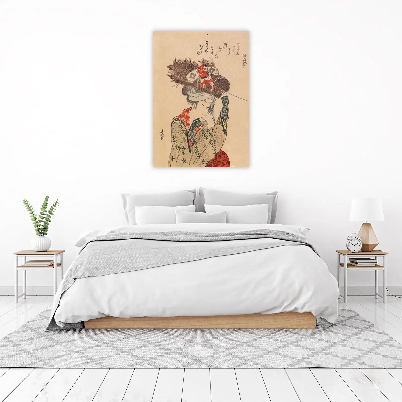 Japanese Woman with Harvest Wall Art