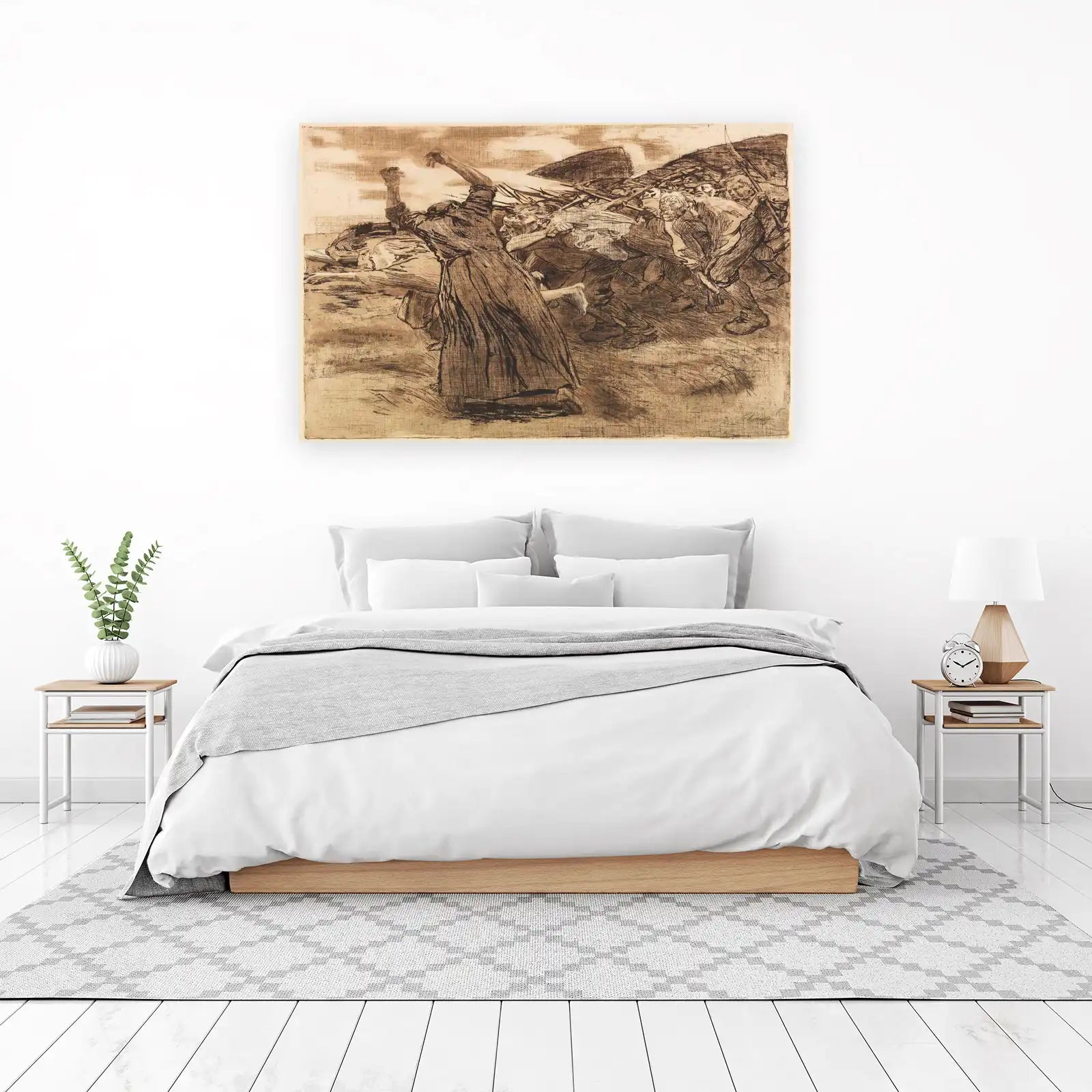 Dramatic Crowd Scene Wall Art - Vintage Wall Art