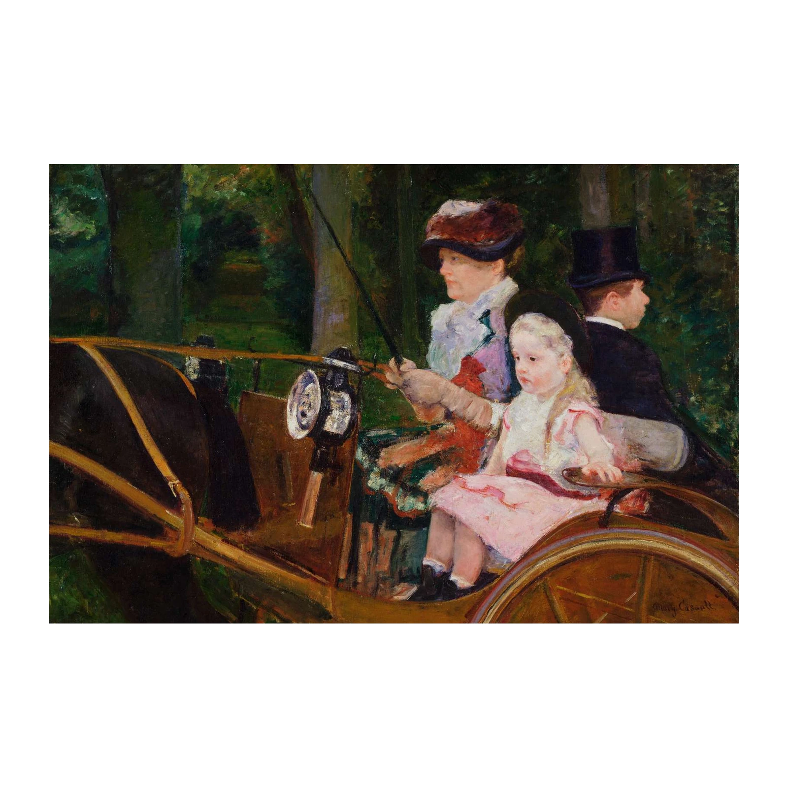 Mary Cassatt Family Carriage Ride Wall Art