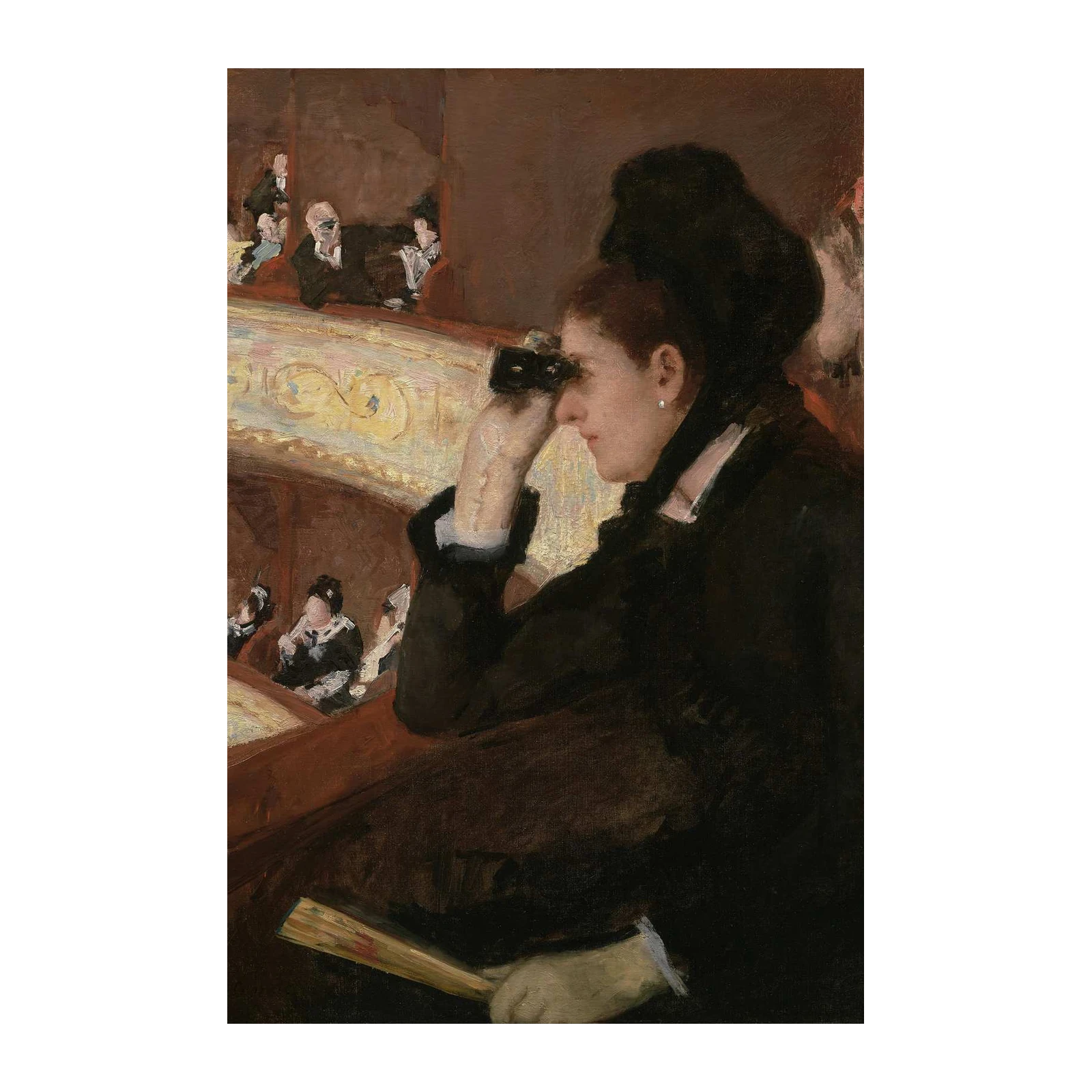 Elegant Woman at the Opera Wall Art