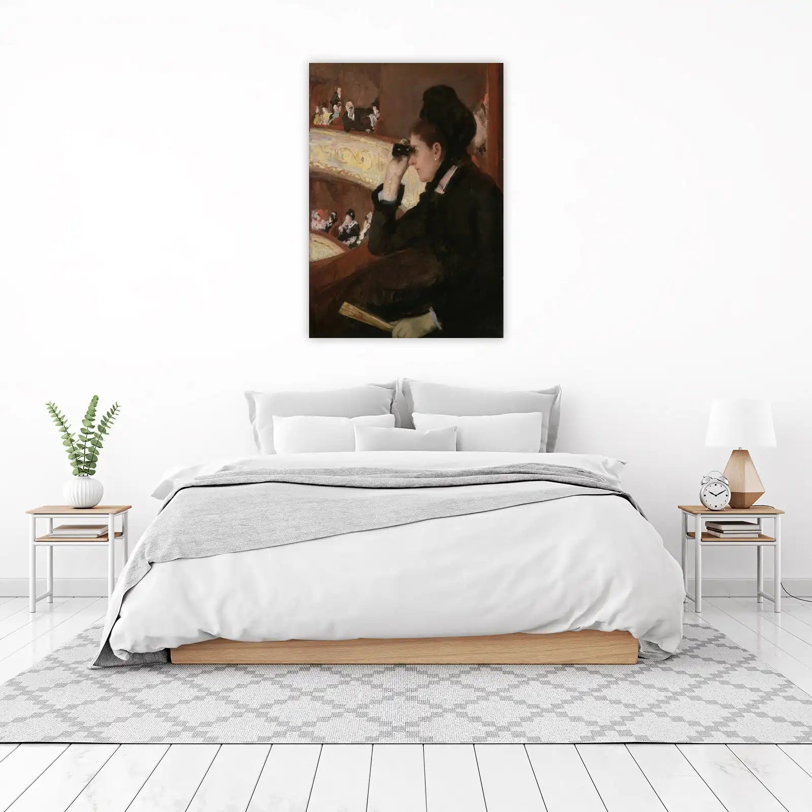 Elegant Woman at the Opera Wall Art