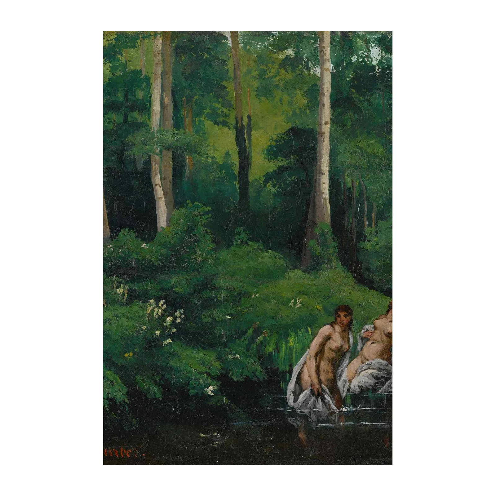 Nymphs in Forest Serenity Wall Art