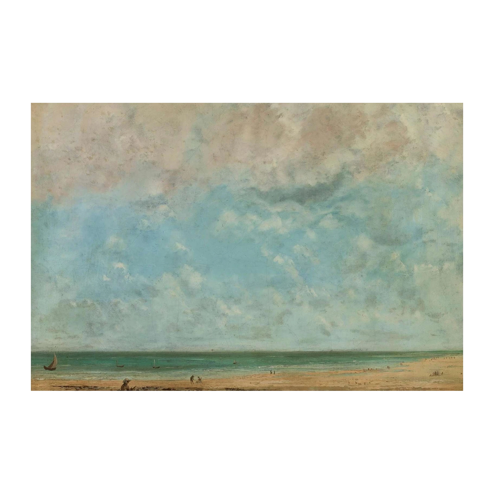 Tranquil Beach Scene Coastal Wall Art