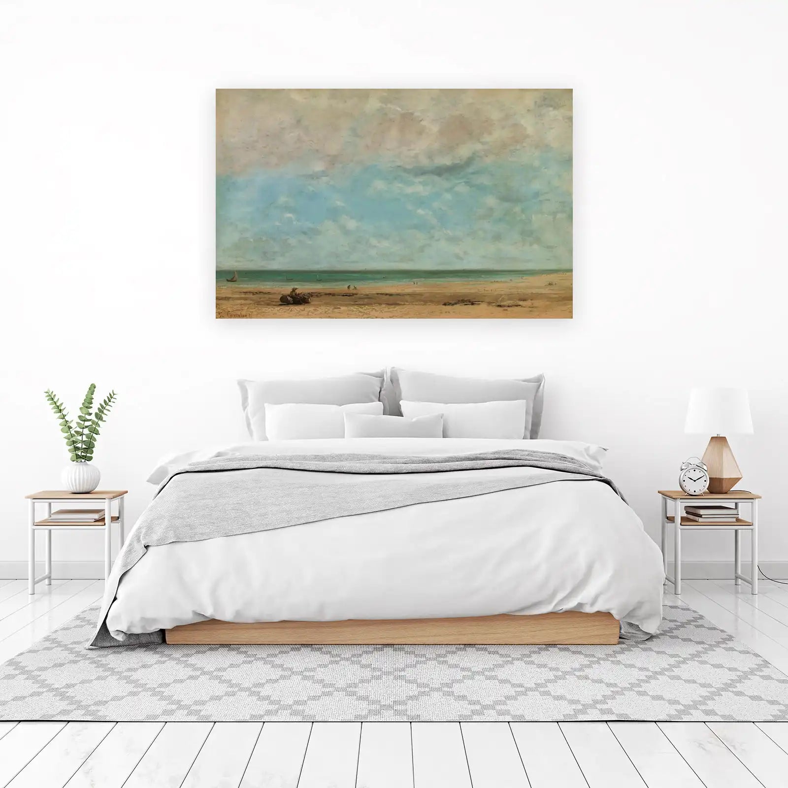 Tranquil Beach Scene Coastal Wall Art