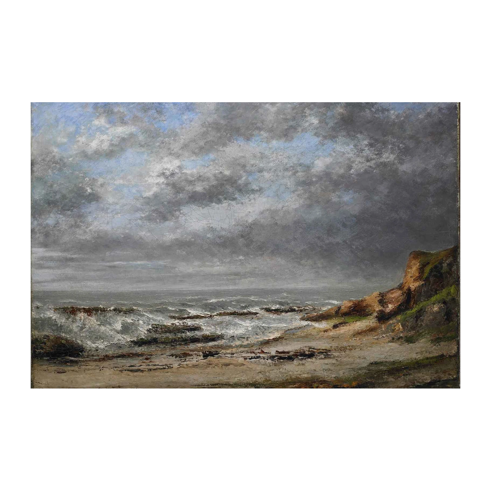 Dramatic Coastal Storm Seascape Wall Art