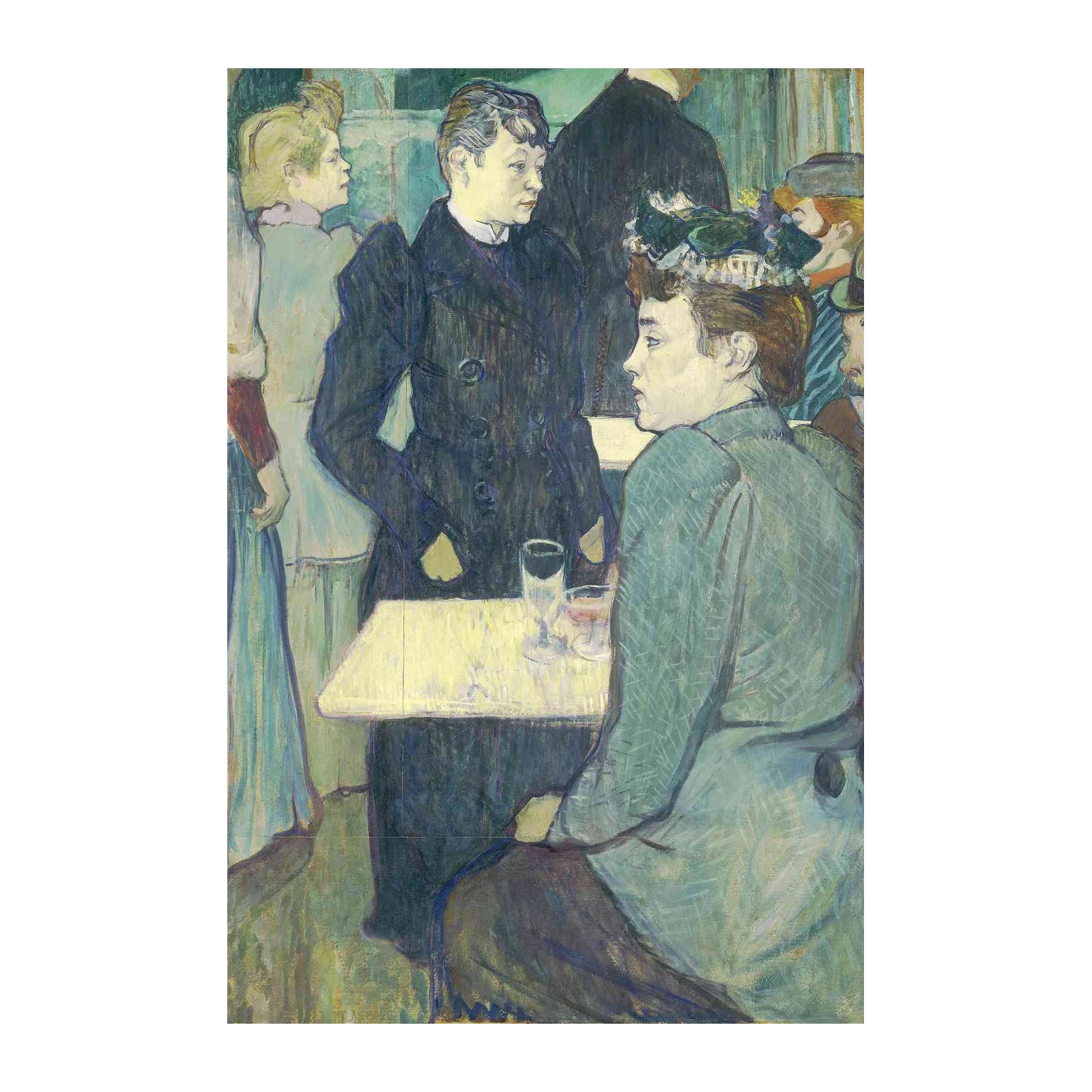 Bohemian Cafe Scene Fine Art Wall Art
