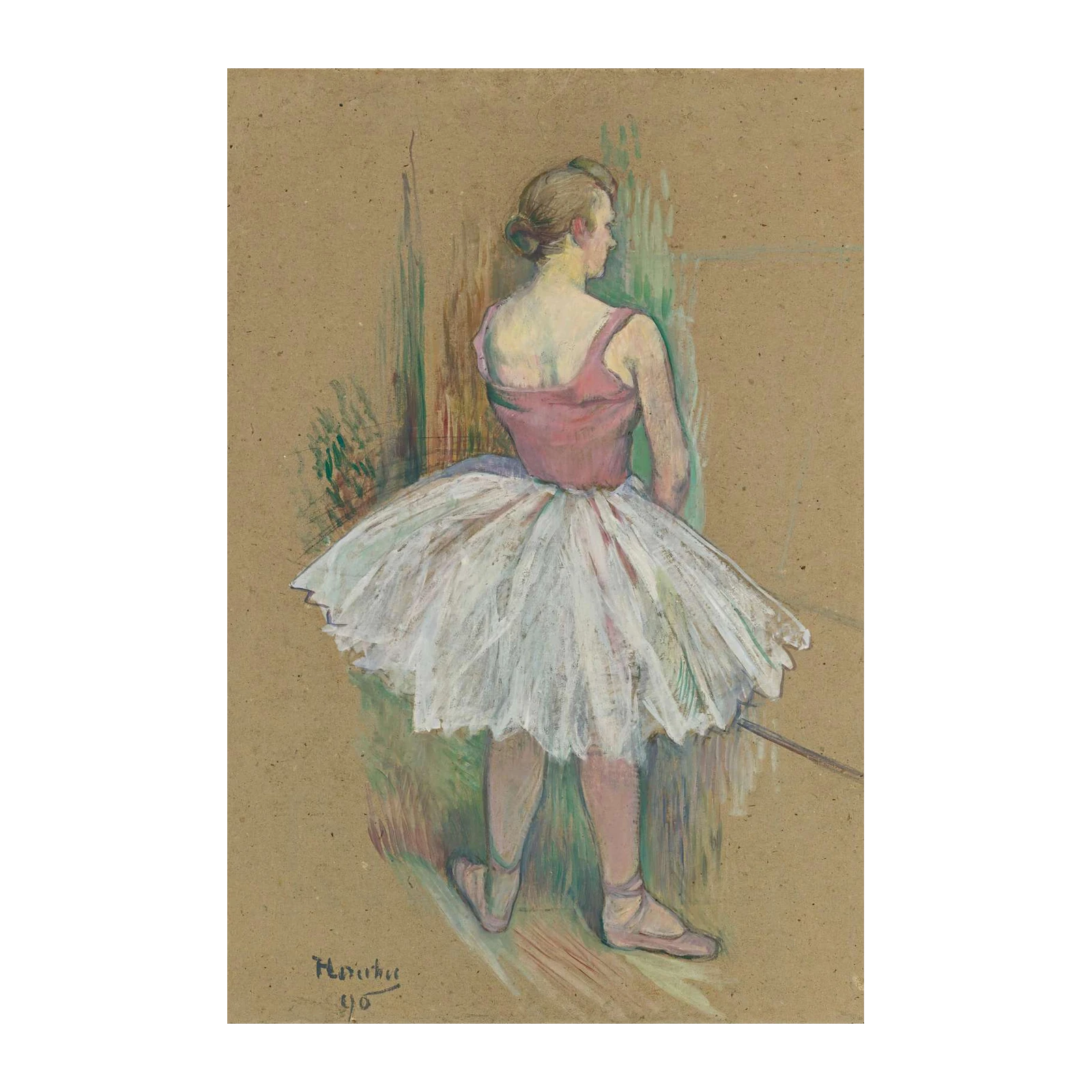 Ballet Dancer Pose Wall Art - Elegant Wall Art
