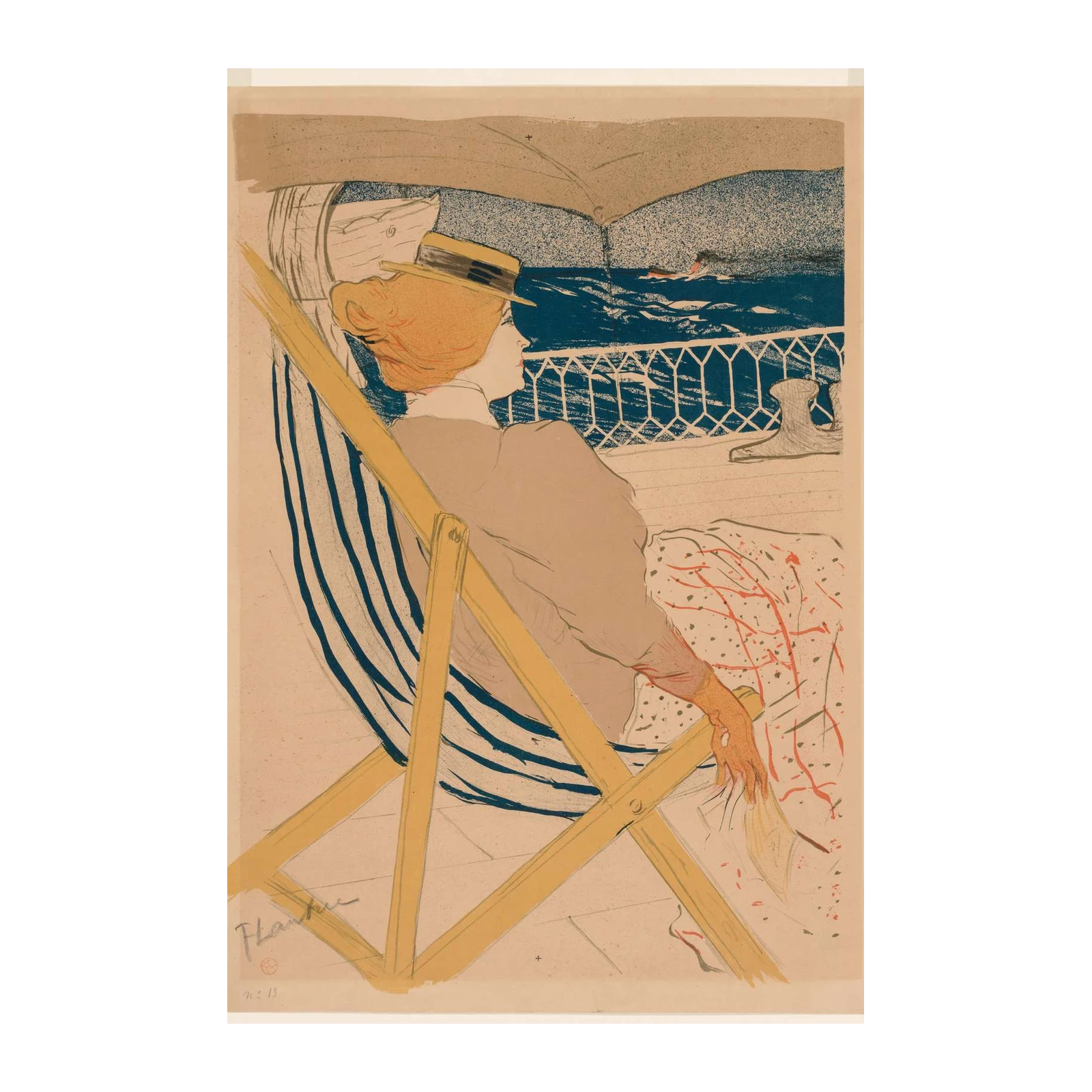 Woman at the Seaside Wall Art