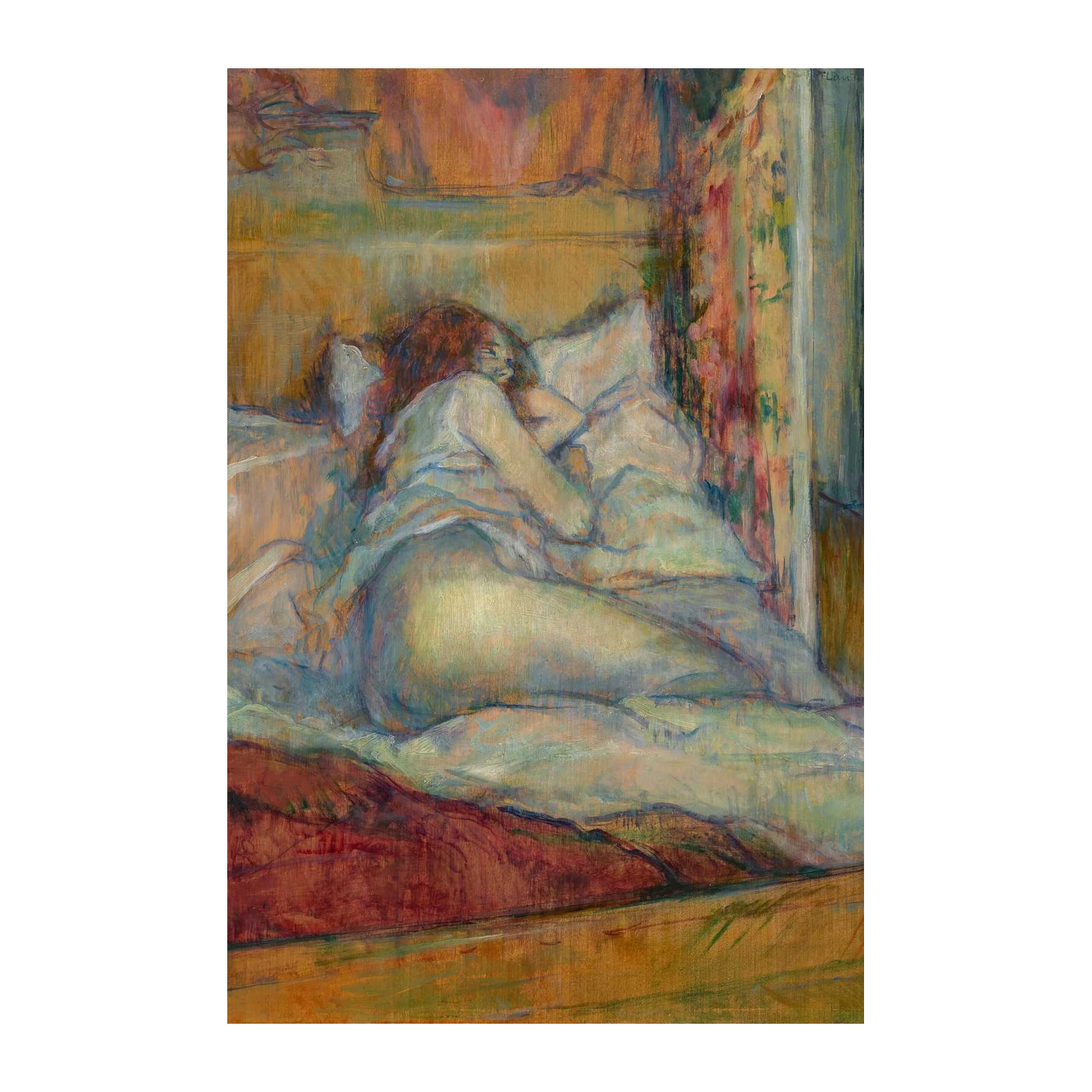 Art Nouveau Nude Bedroom Wall Art