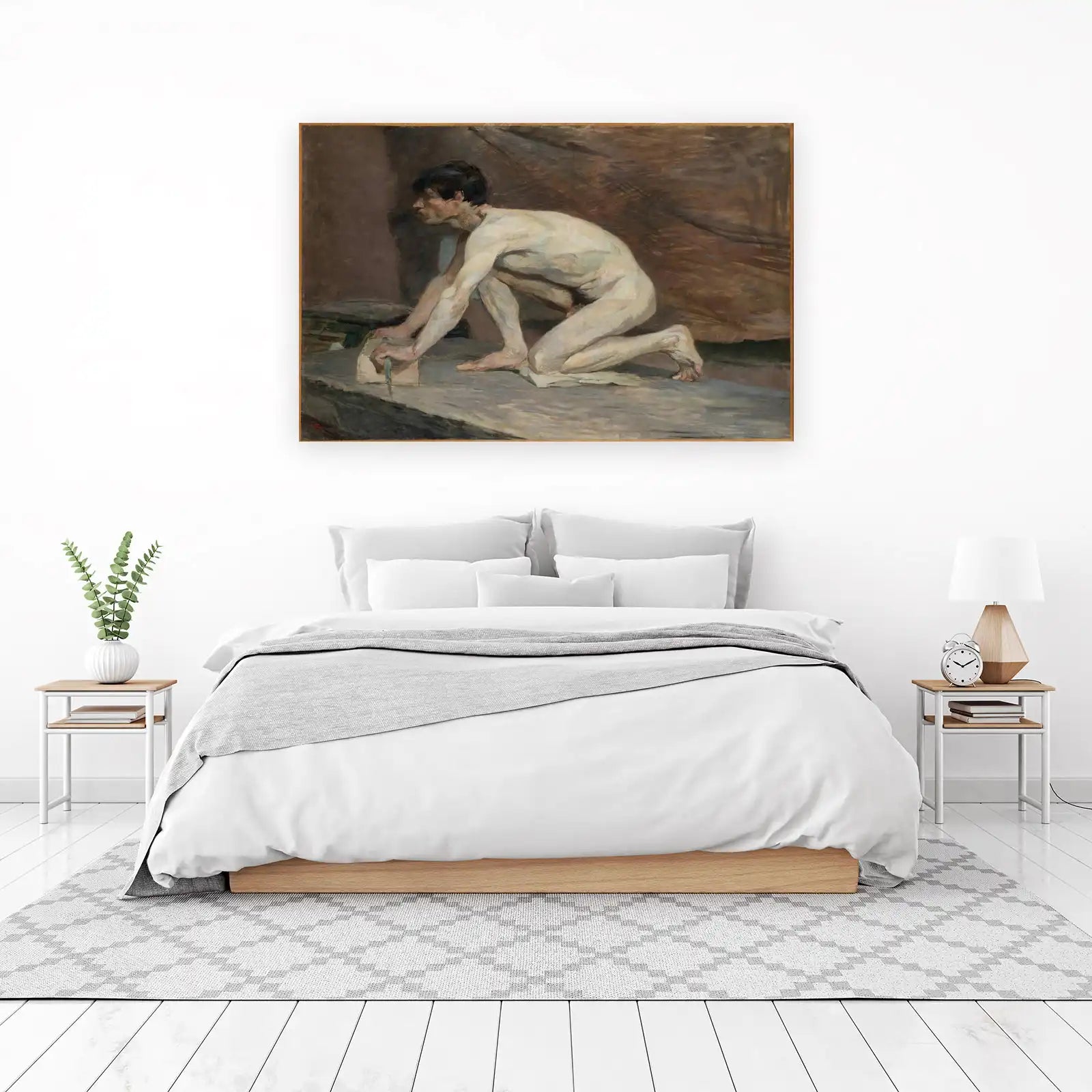 Study of a Kneeling Figure Wall Art