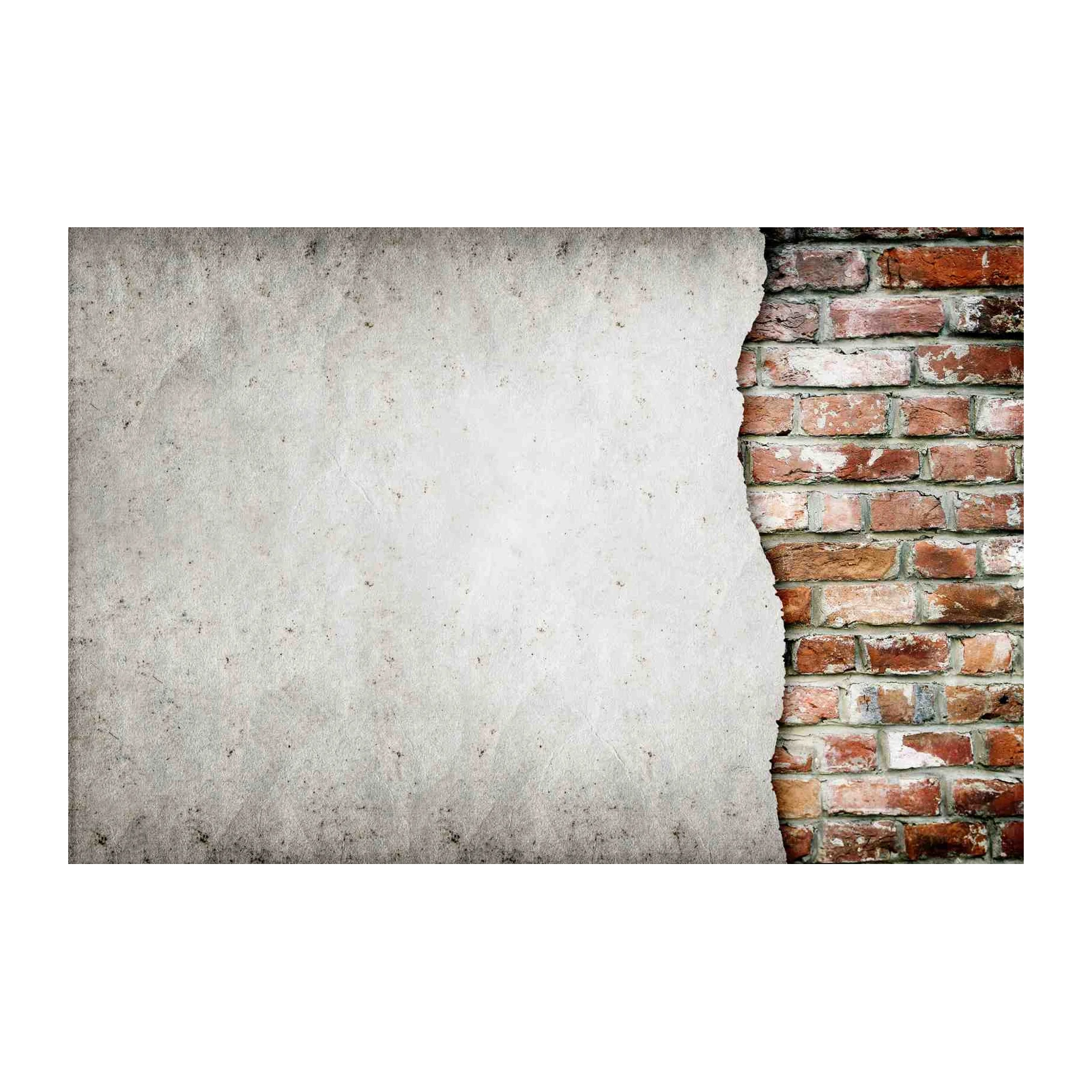 Rustic Brick & Aged Paper Texture Wall Art