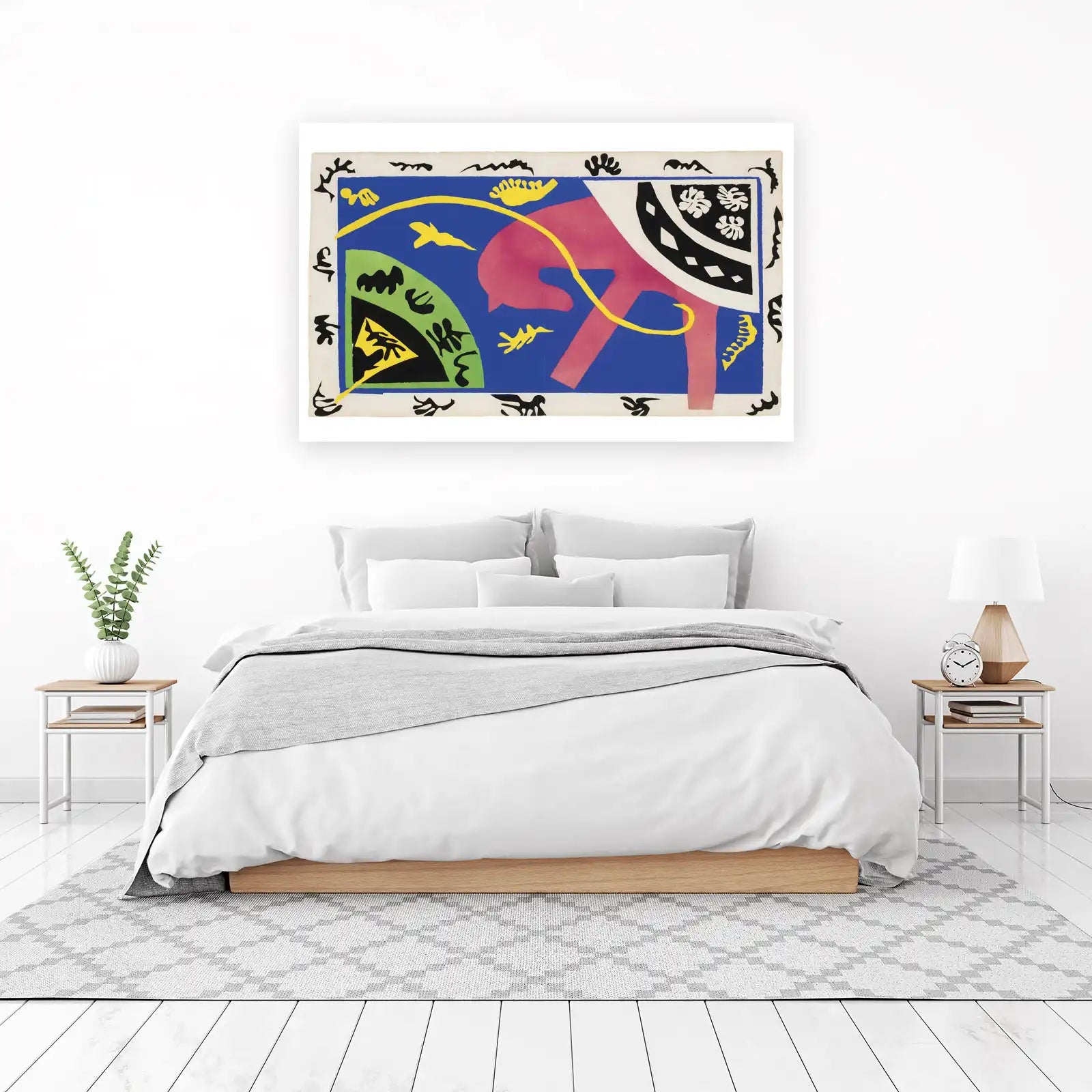 Vibrant Matisse Cat Wall Art
