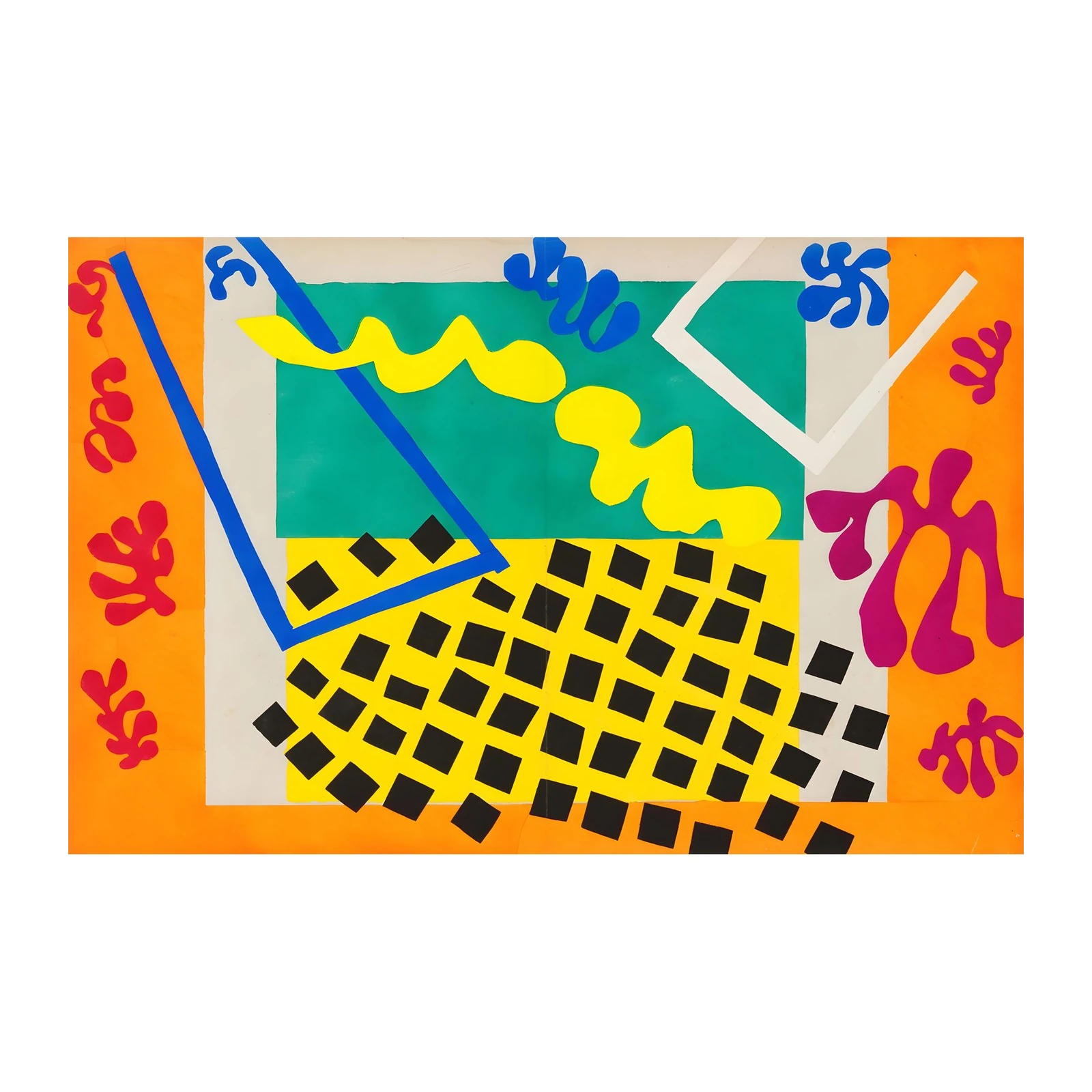 Vibrant Cut-Outs Abstract Wall Art