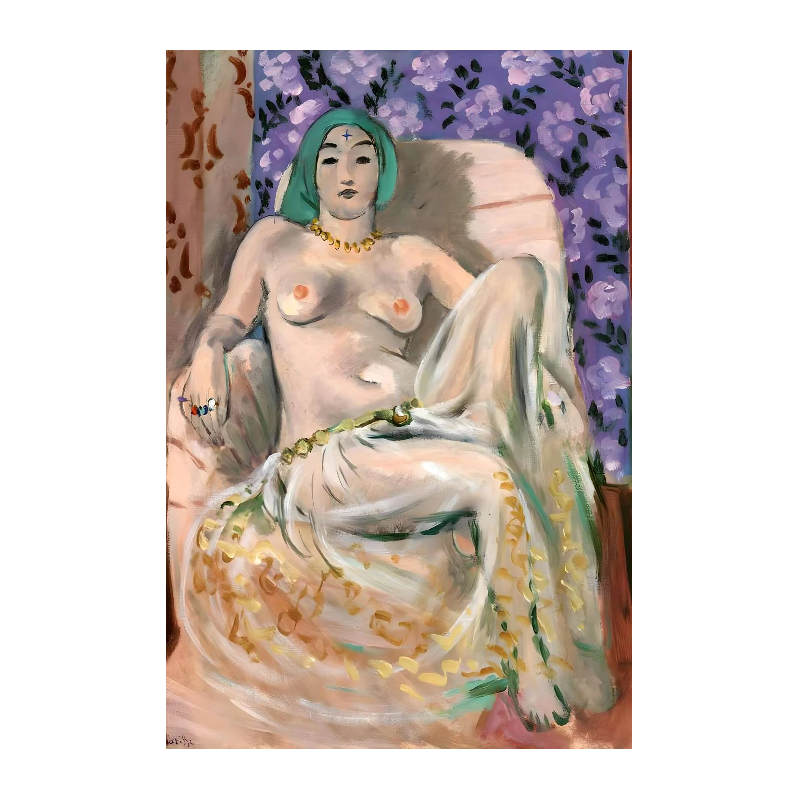 Nude Odalisque Wall Art - Matisse Art