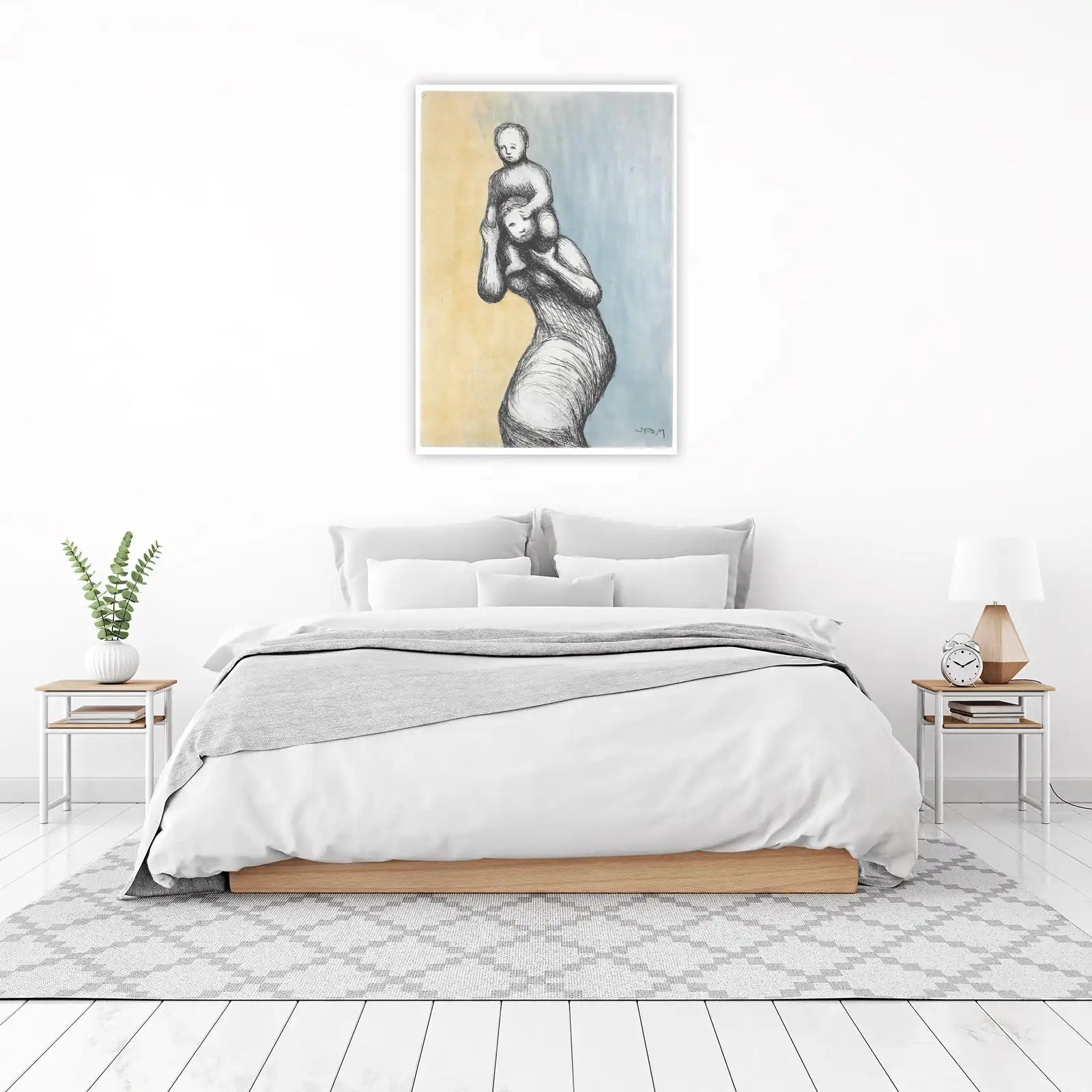 Mother & Child Embrace Wall Art