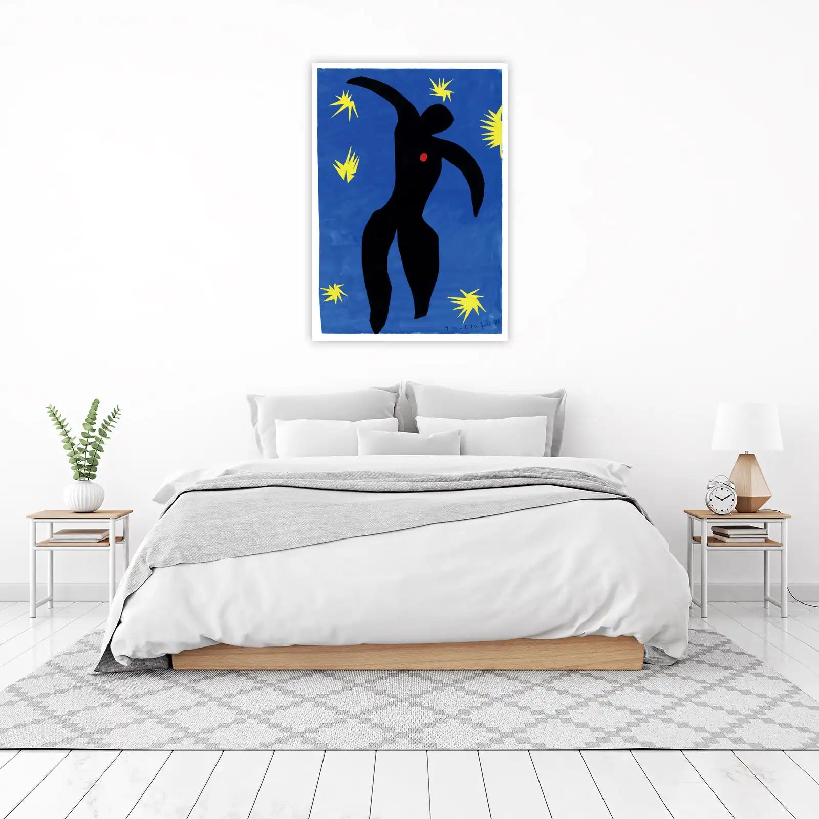 Abstract Dancer Blue Sky Wall Art