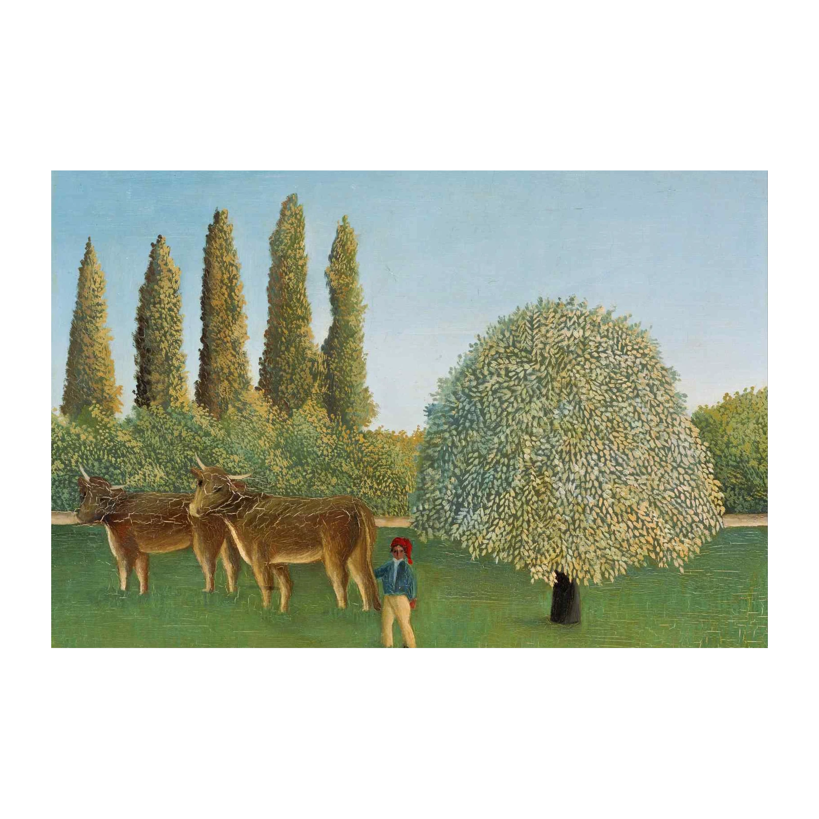 Pastoral Landscape with Cows Wall Art