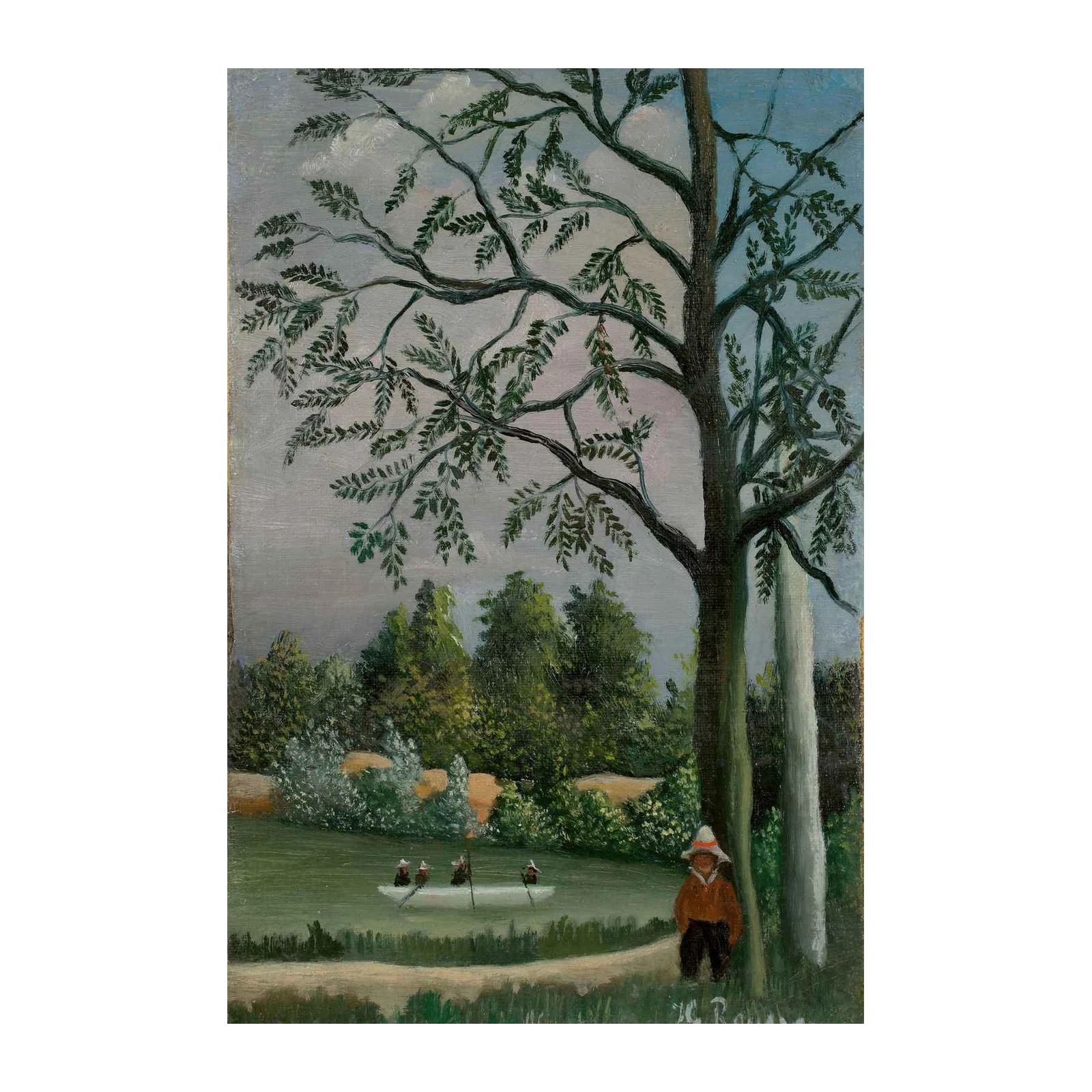 Serene Riverside Escape Wall Art