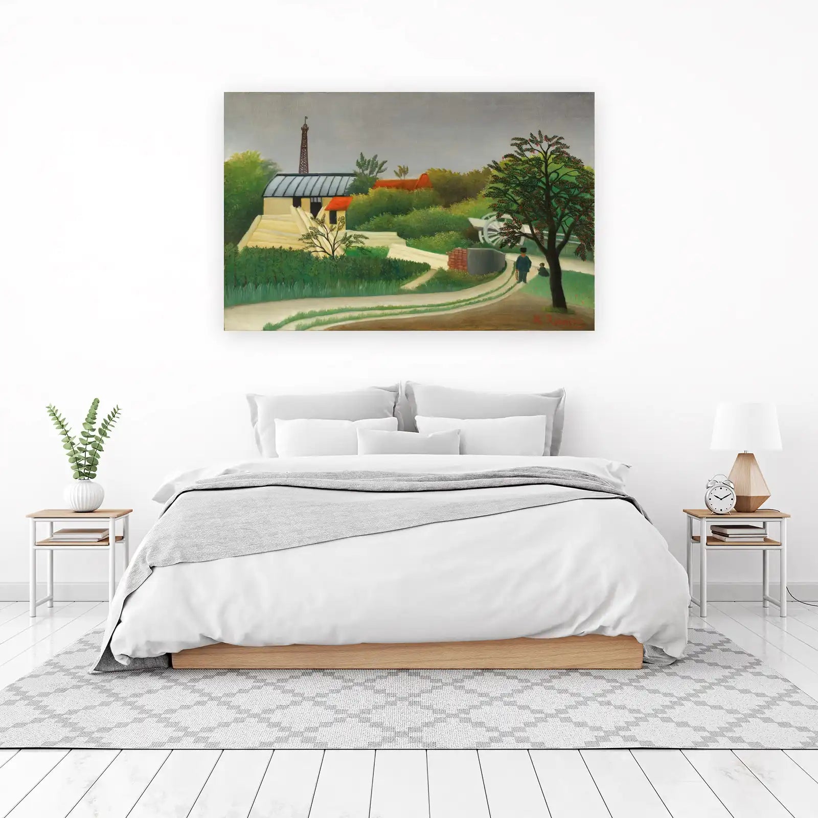 Parisian Landscape Serene Garden Wall Art
