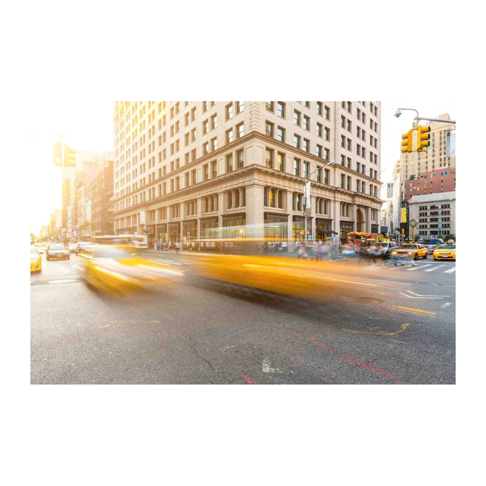 NYC Yellow Cab Rush Wall Art