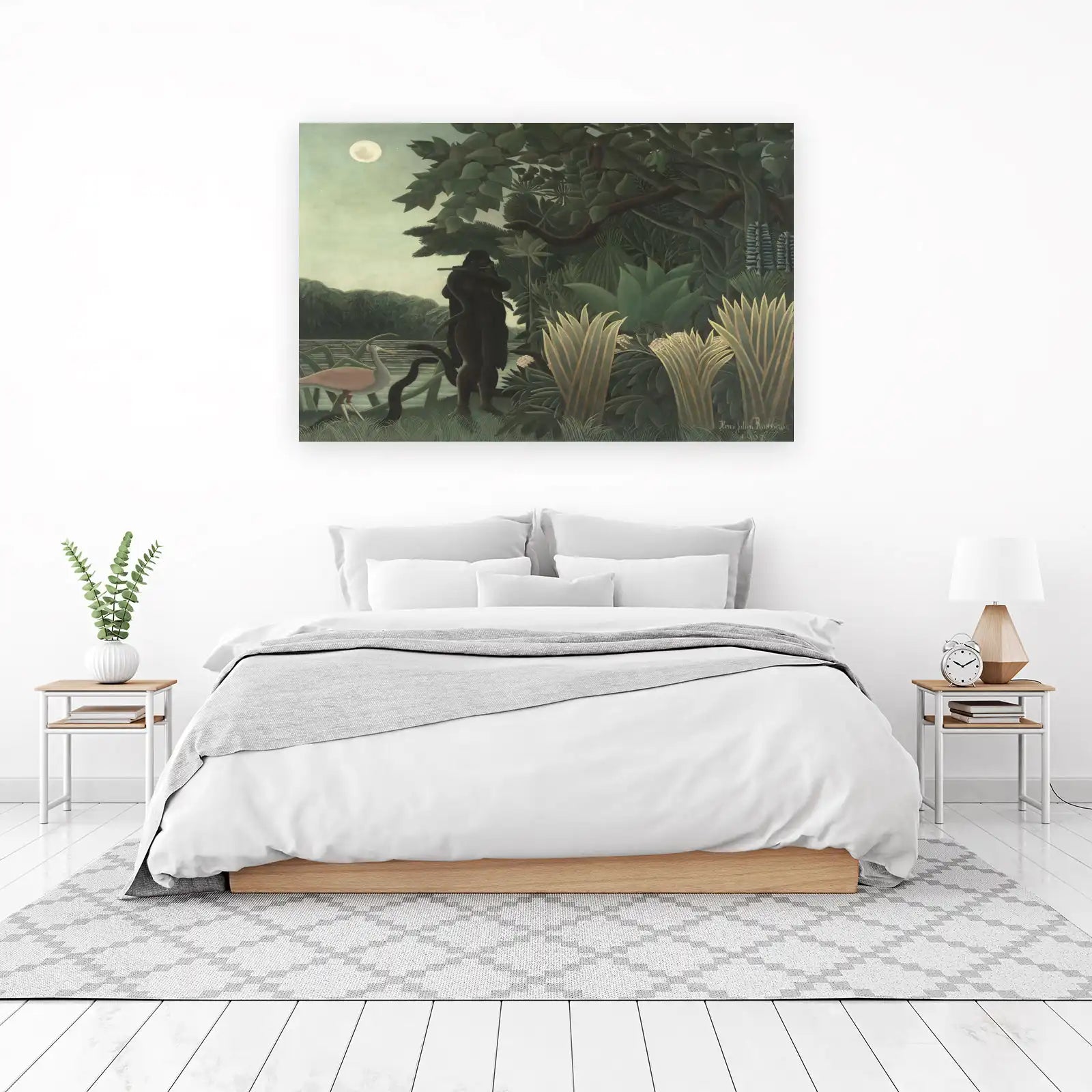 Enchanting Jungle Serpent Charmer Wall Art