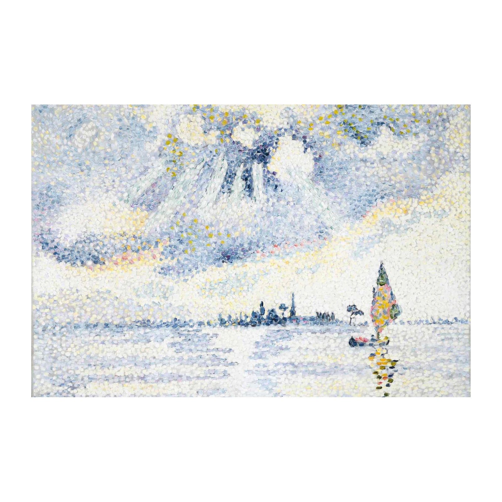 Impressionist Sailboat Seascape Wall Art