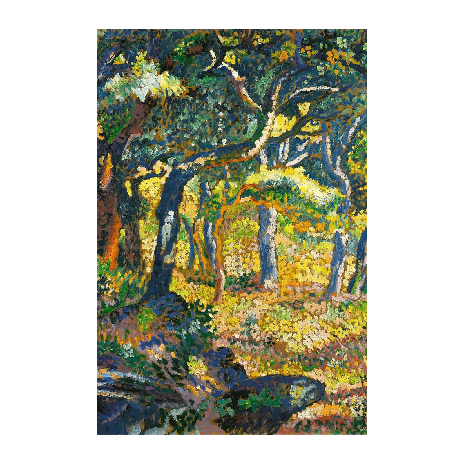Vibrant Forest Light Impressionist Wall Art Wall Art