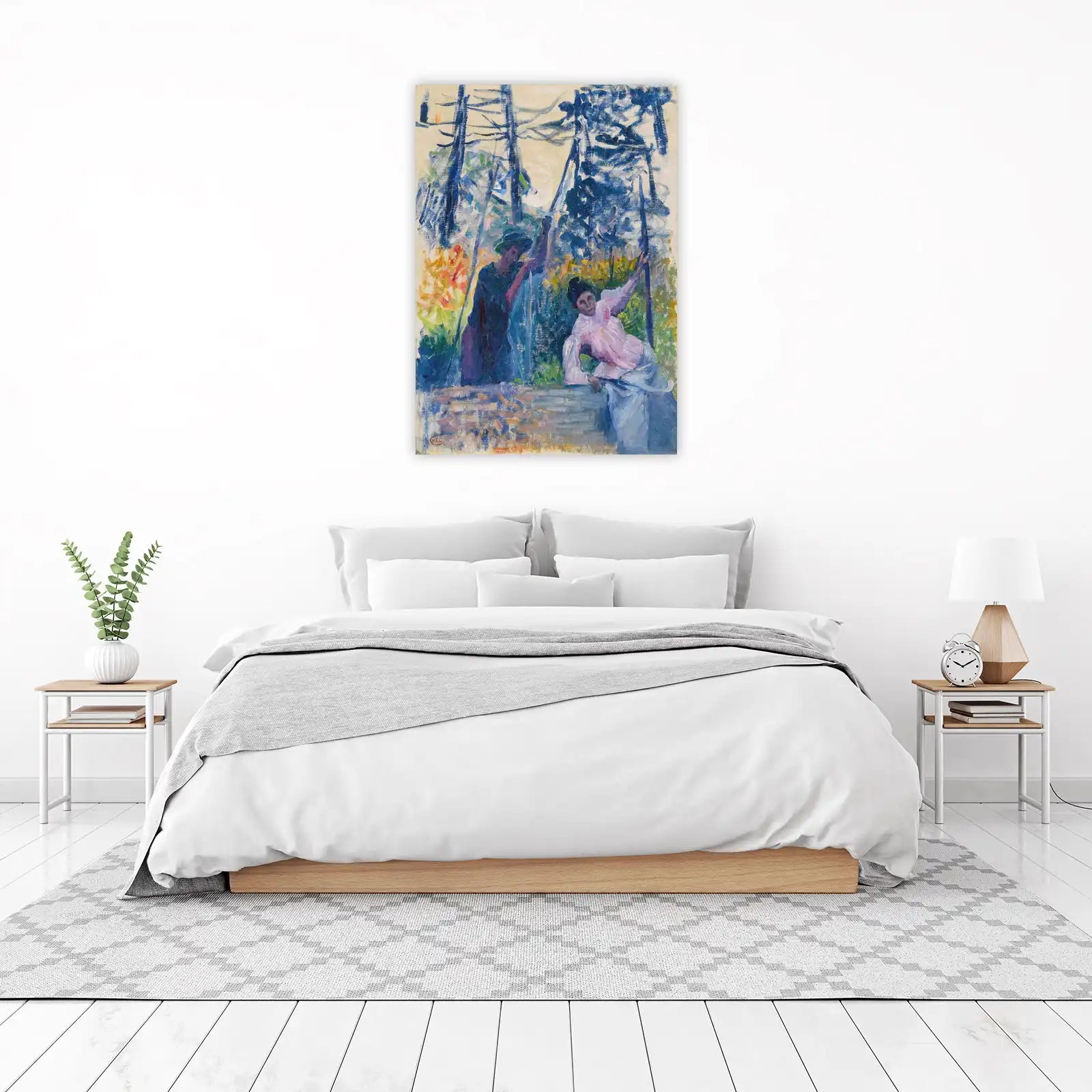 Impressionist Garden Scene Wall Art