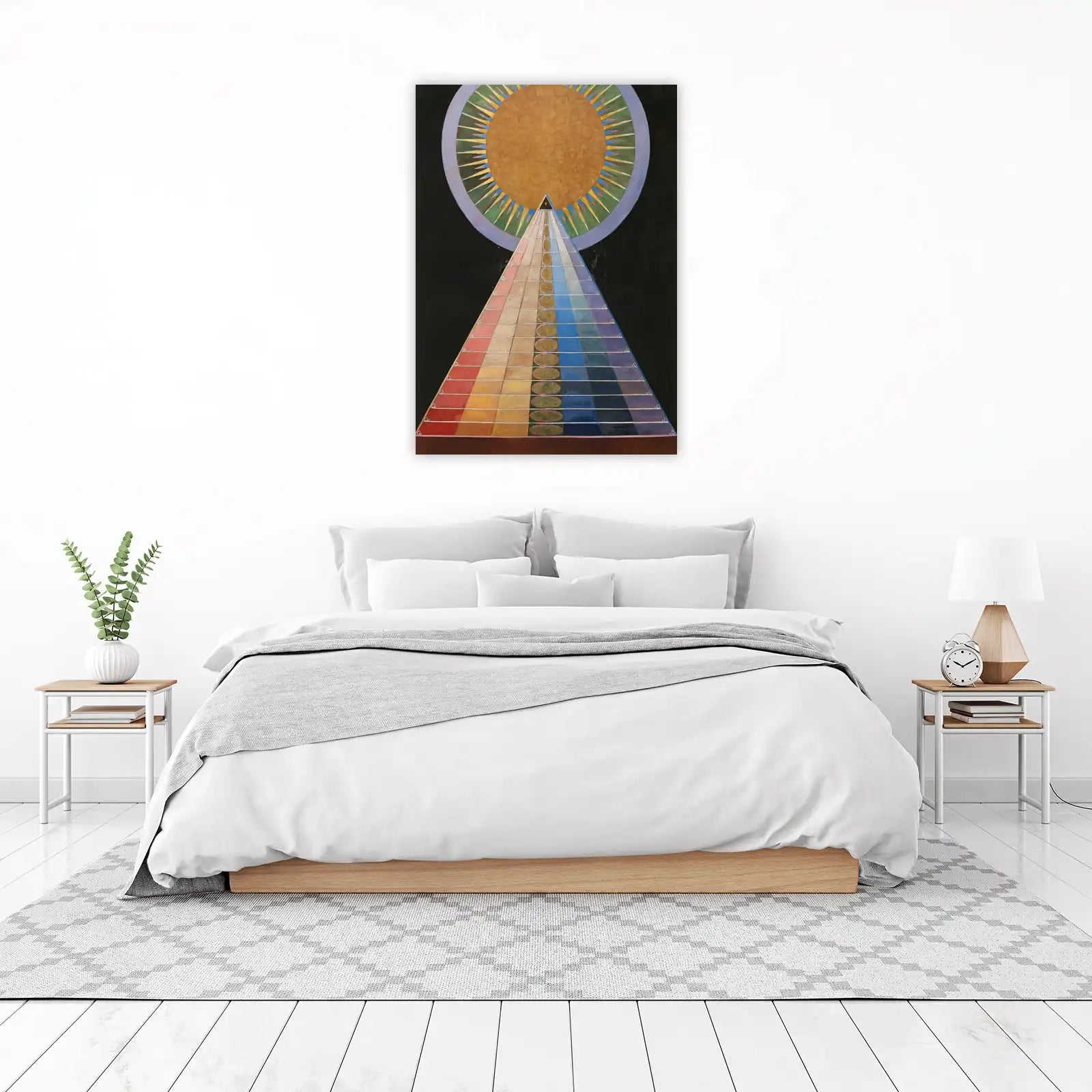 Spiritual Pyramid Sunburst Wall Art