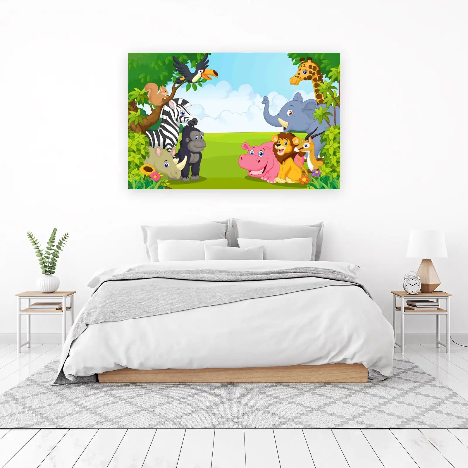 Jungle Friends Safari Animals Wall Art